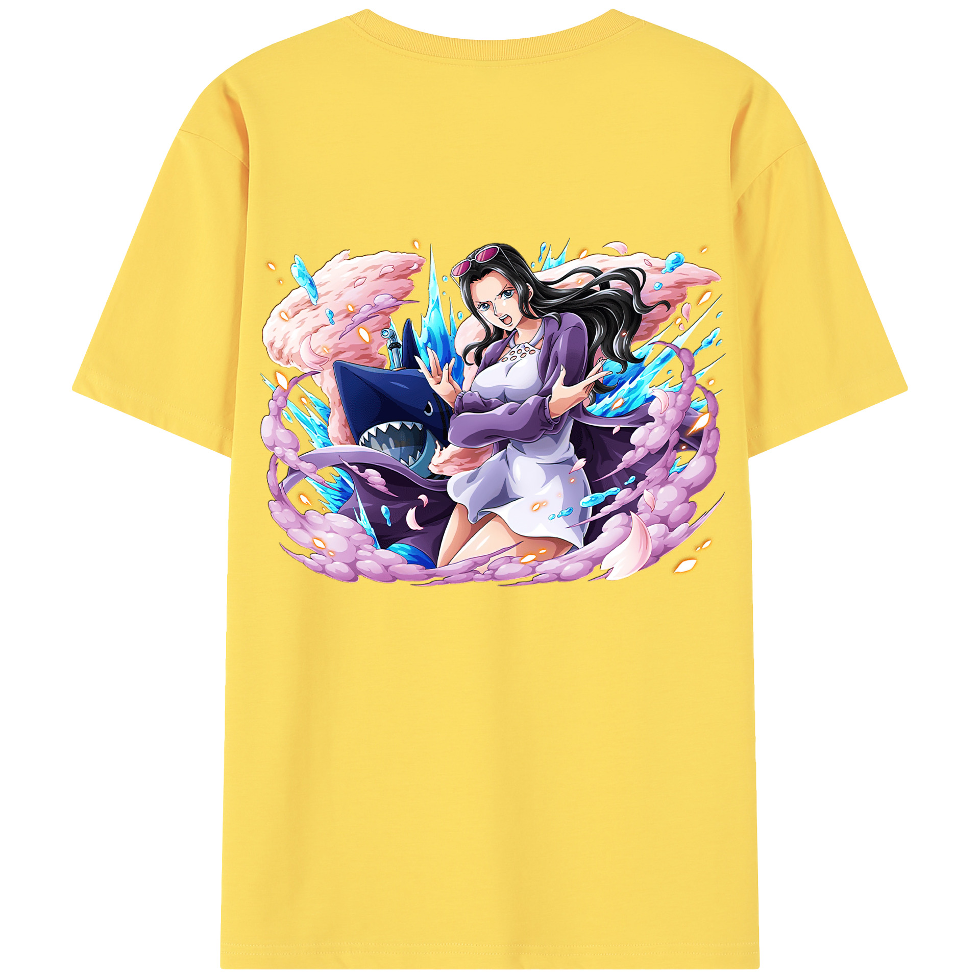 ワンピース ニコ・ロビン ONE PIECE Nico Robin 綿100％半袖Tシャツ（背面プリント）