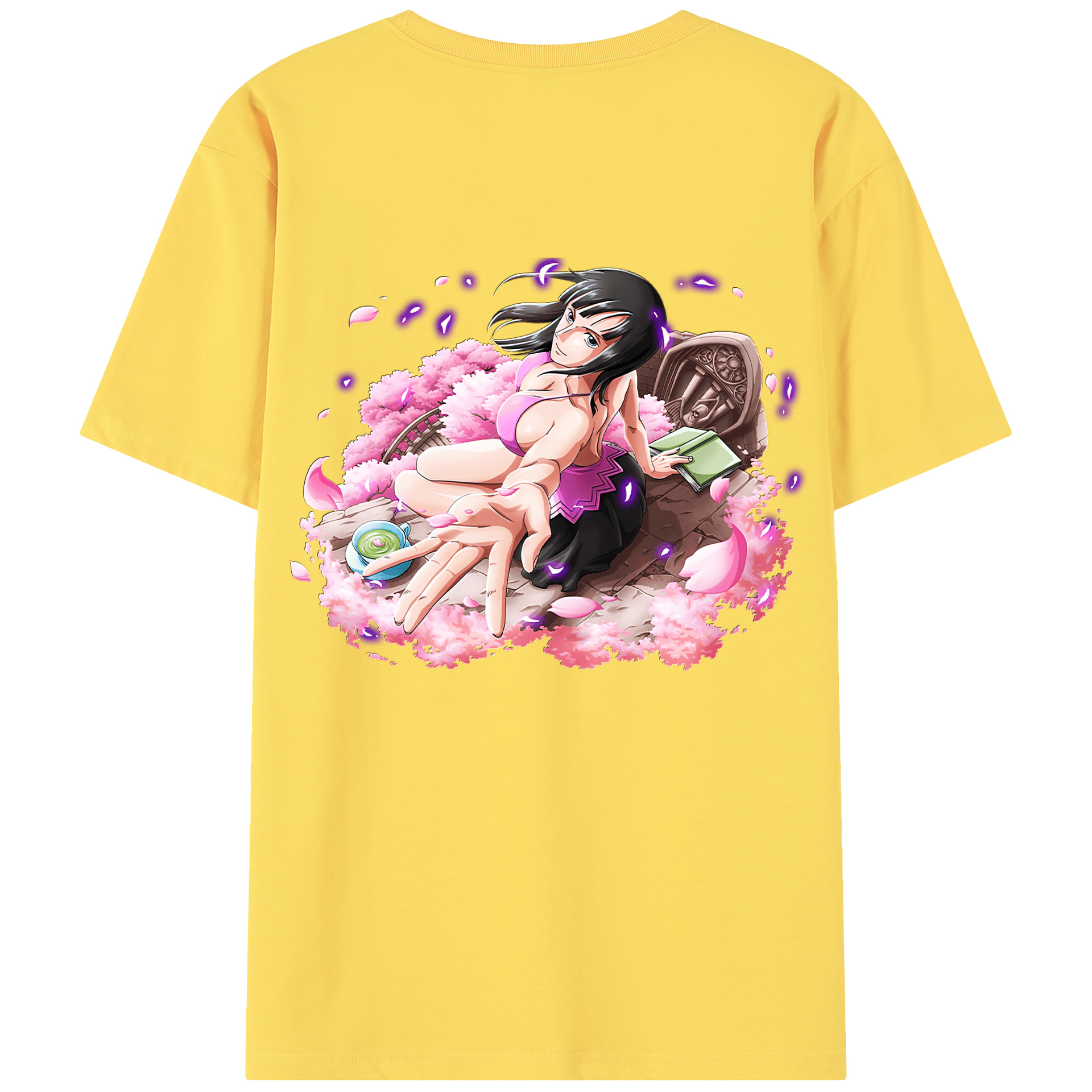 ワンピース ニコ・ロビン ONE PIECE Nico Robin 綿100％半袖Tシャツ（背面プリント）