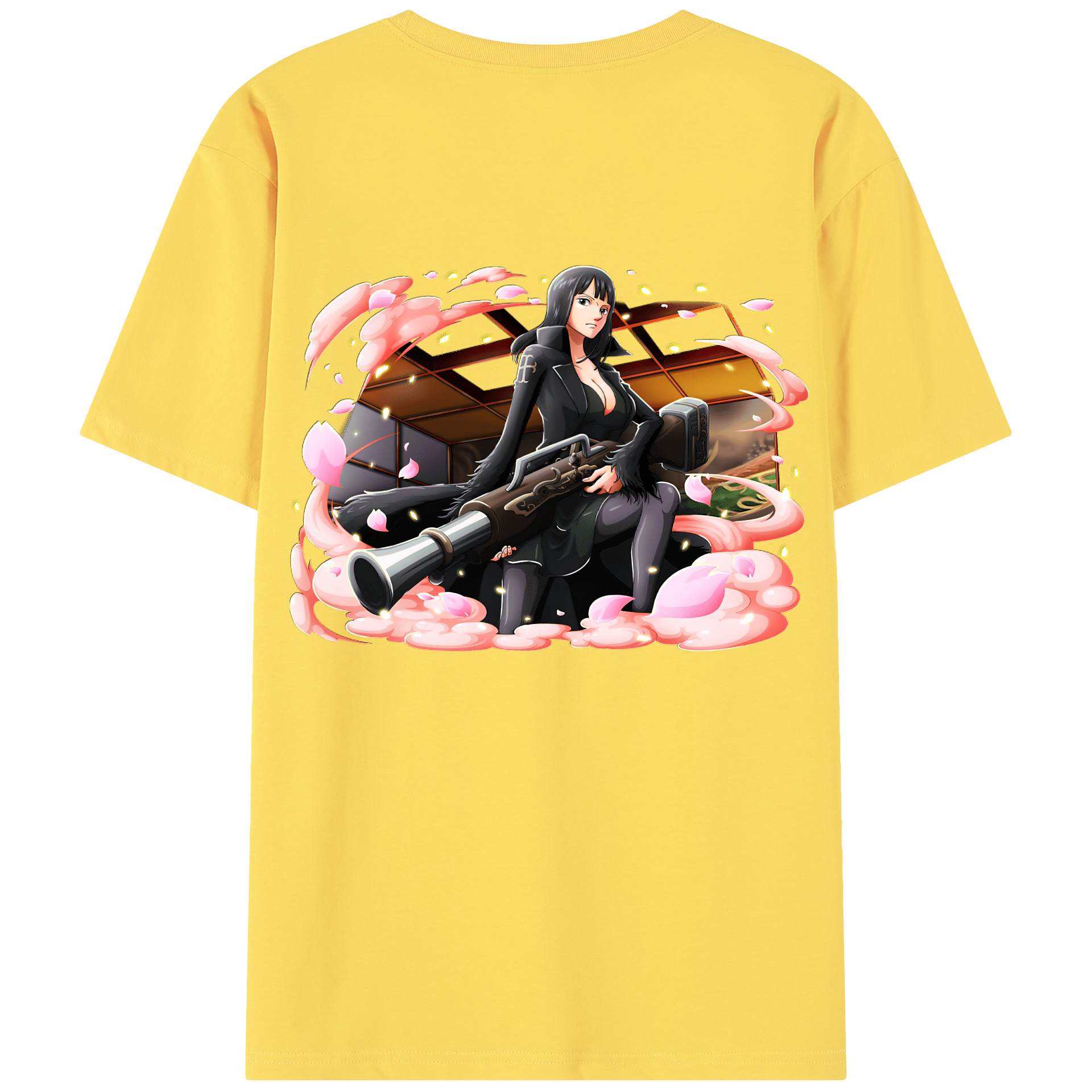 ワンピース ニコ・ロビン ONE PIECE Nico Robin 綿100％半袖Tシャツ（背面プリント）