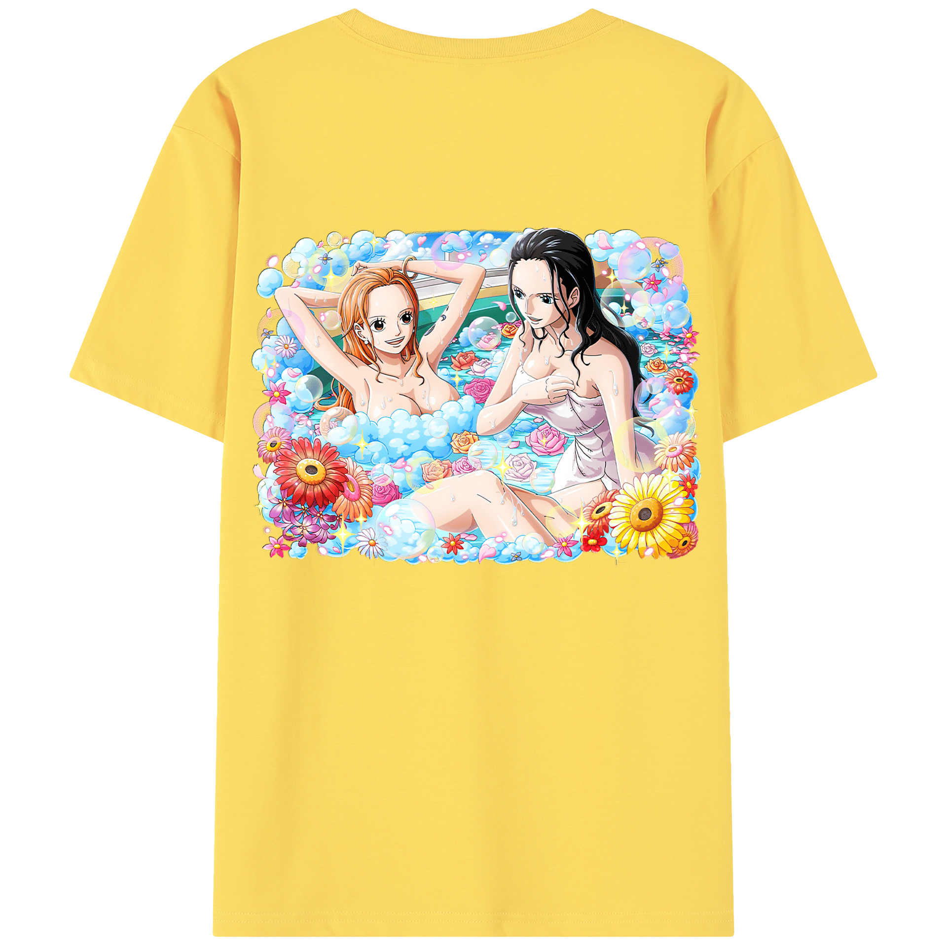ワンピース ニコ・ロビン ONE PIECE Nico Robin 綿100％半袖Tシャツ（背面プリント）