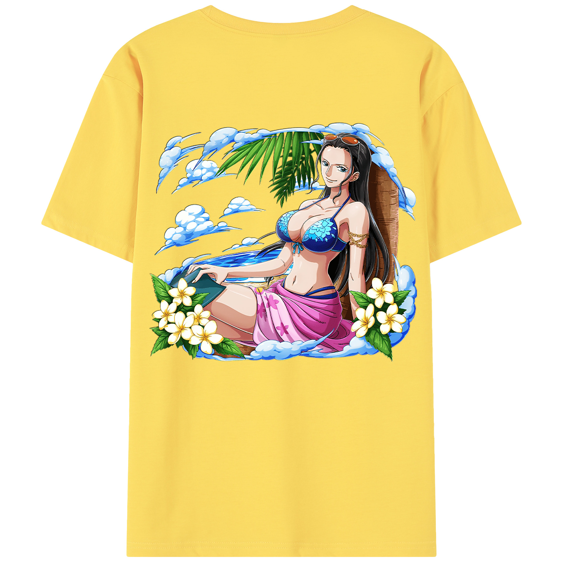 ワンピース ニコ・ロビン ONE PIECE Nico Robin 綿100％半袖Tシャツ（背面プリント）