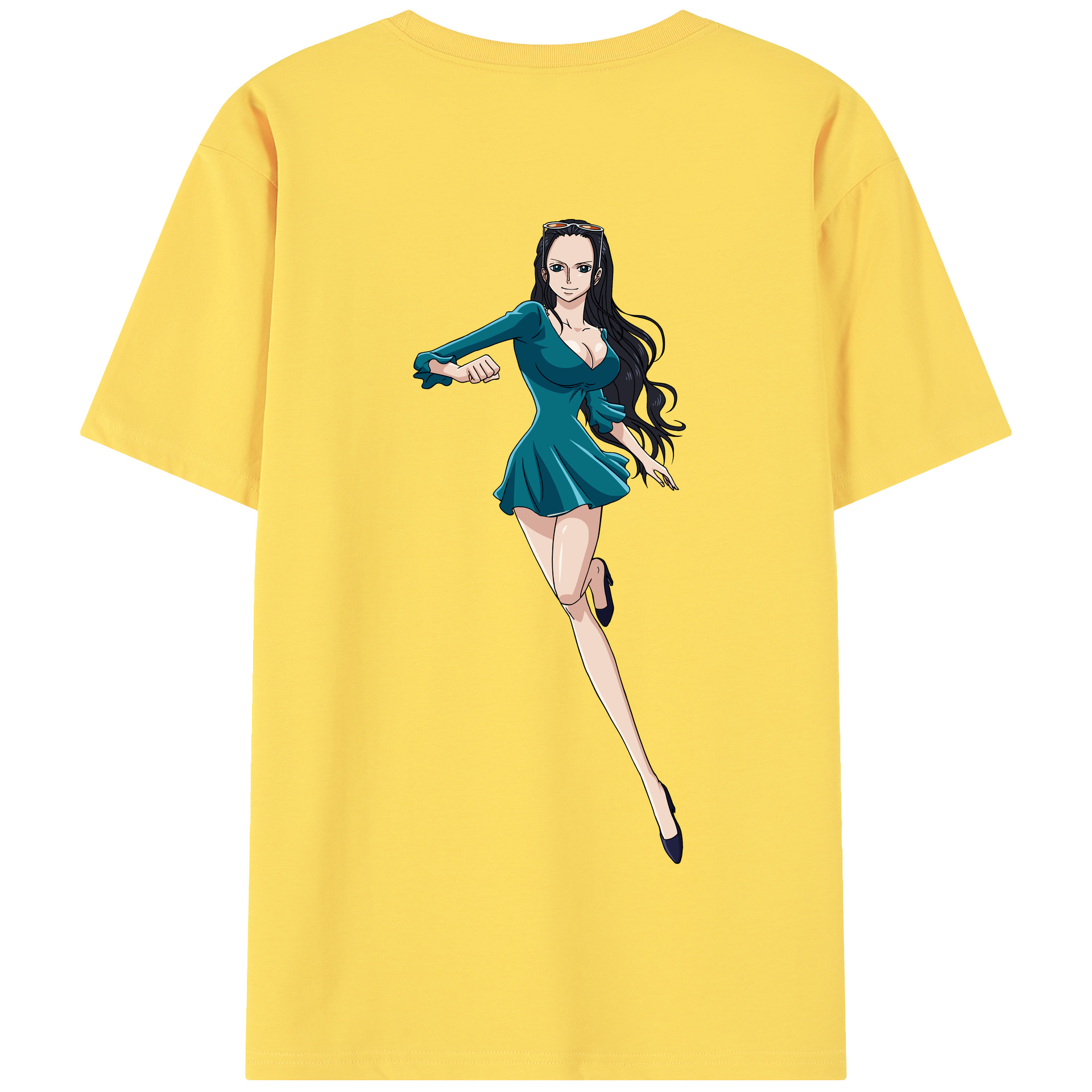 ワンピース ニコ・ロビン ONE PIECE Nico Robin 綿100％半袖Tシャツ（背面プリント）