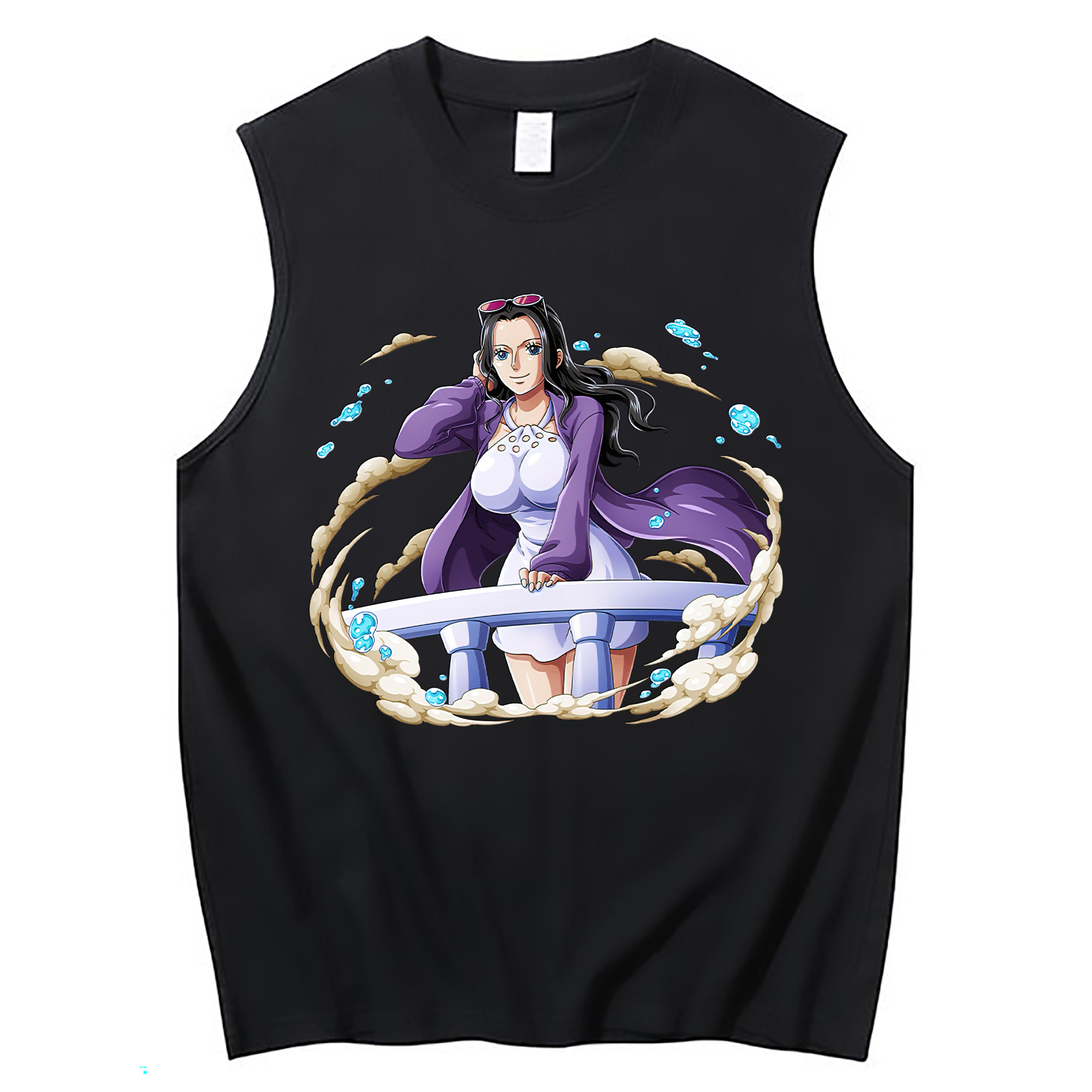 ワンピース ニコ・ロビン ONE PIECE Nico Robin コットン100％タンクトップ（フロントプリント）