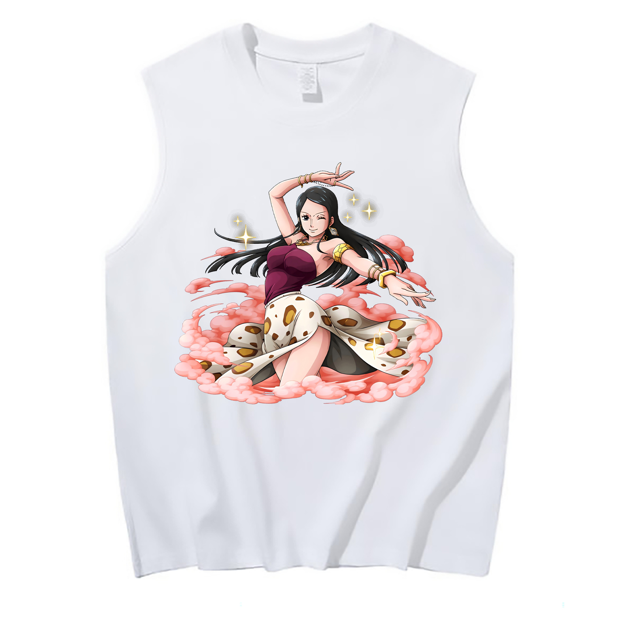 （画像用） ワンピース ニコ・ロビン ONE PIECE Nico Robin コットン100％タンクトップ（フロントプリント）