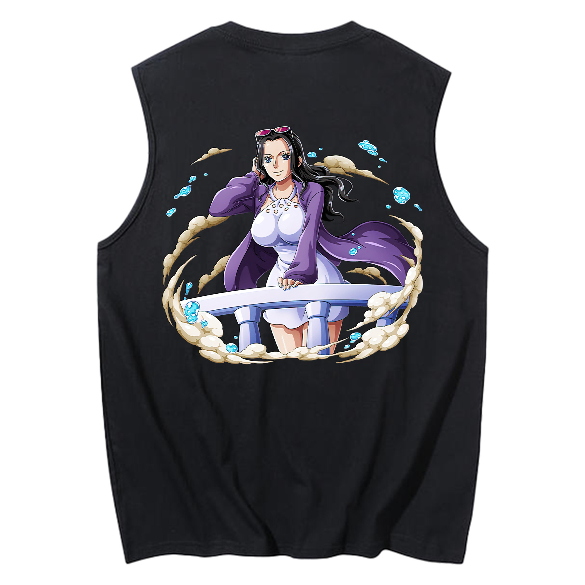 ワンピース ニコ・ロビン ONE PIECE Nico Robin コットン100％タンクトップ（背面プリント）