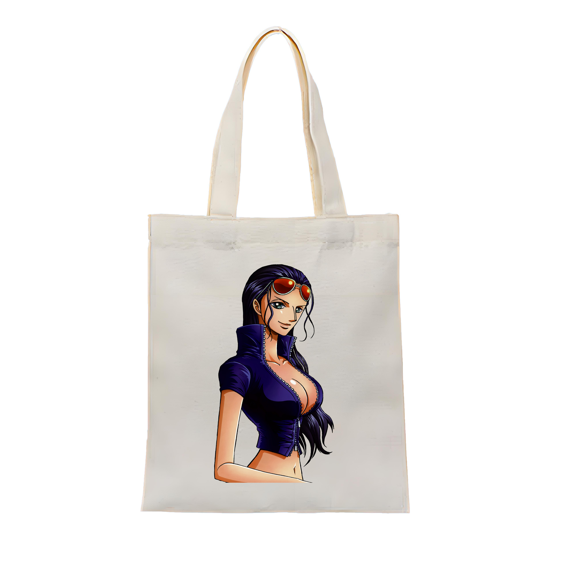 ワンピース ニコ・ロビン ONE PIECE Nico Robin 縦型キャンバス生地手提げバッグ　トートバッグ