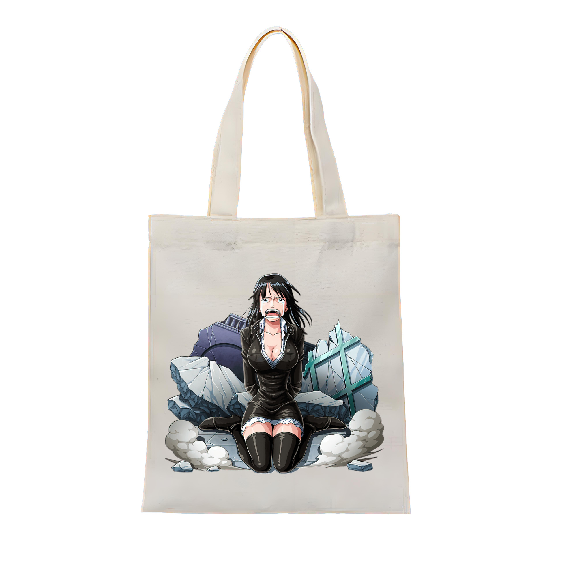 ワンピース ニコ・ロビン ONE PIECE Nico Robin 縦型キャンバス生地手提げバッグ　トートバッグ