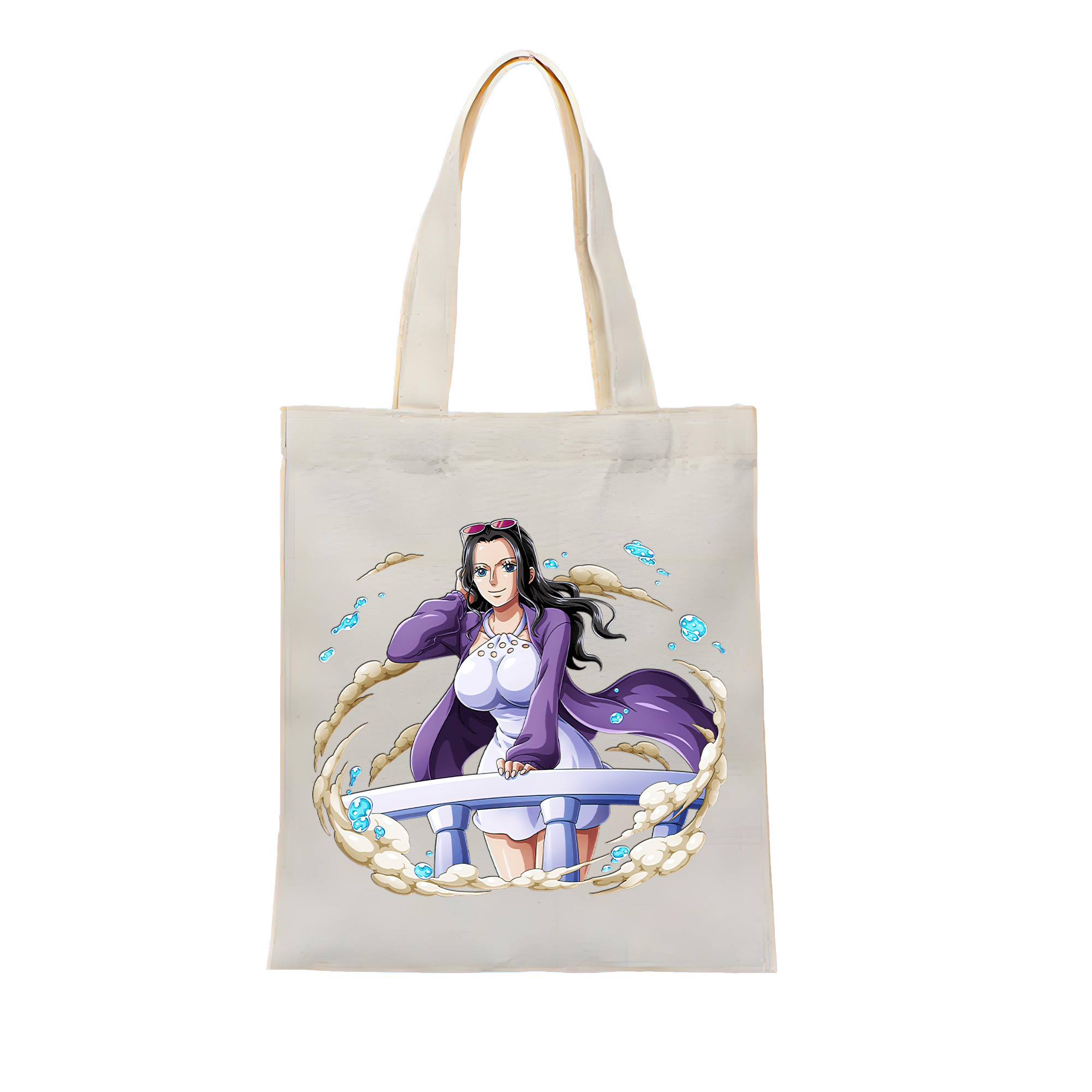 ワンピース ニコ・ロビン ONE PIECE Nico Robin 縦型キャンバス生地手提げバッグ　トートバッグ