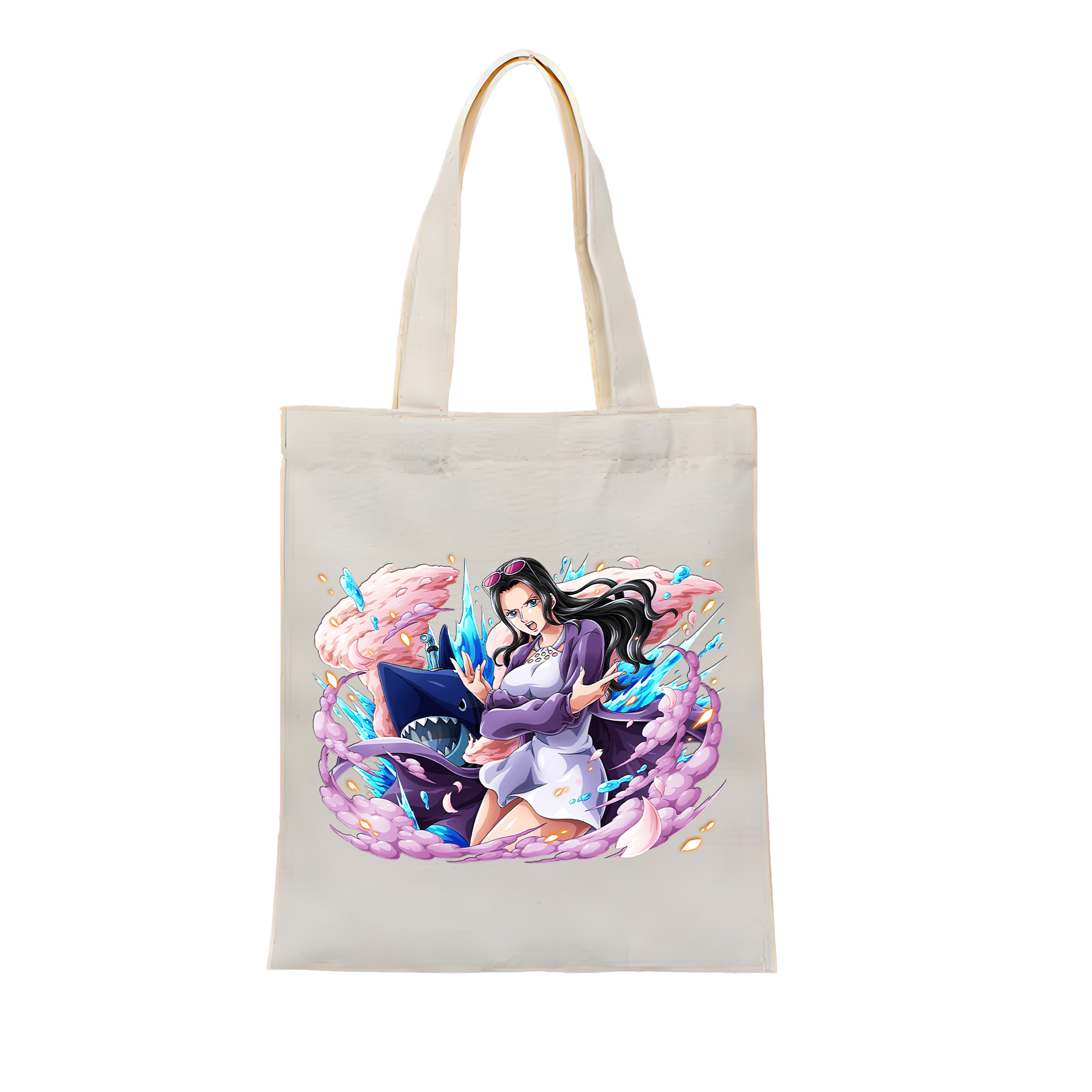 ワンピース ニコ・ロビン ONE PIECE Nico Robin 縦型キャンバス生地手提げバッグ　トートバッグ