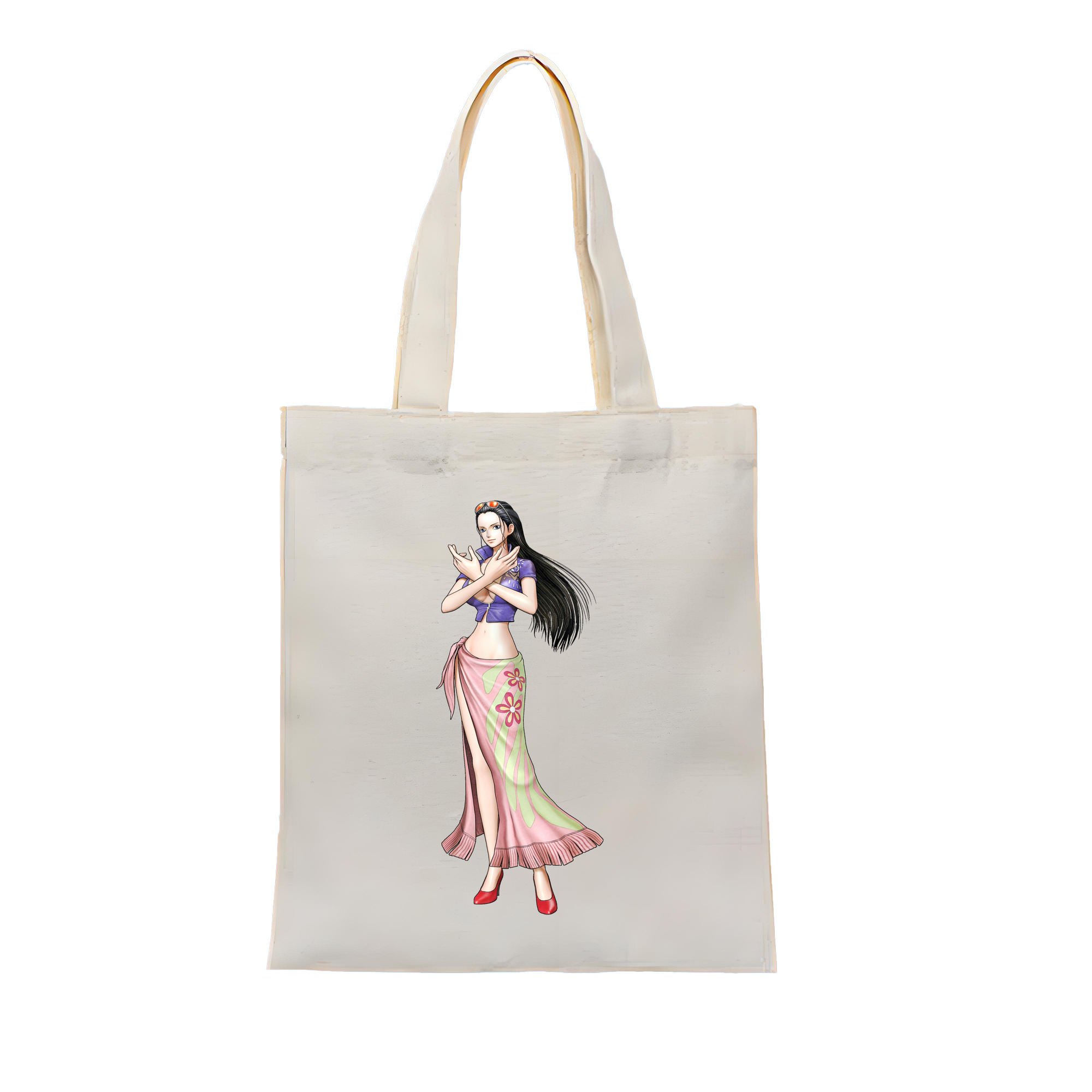 ワンピース ニコ・ロビン ONE PIECE Nico Robin 縦型キャンバス生地手提げバッグ　トートバッグ