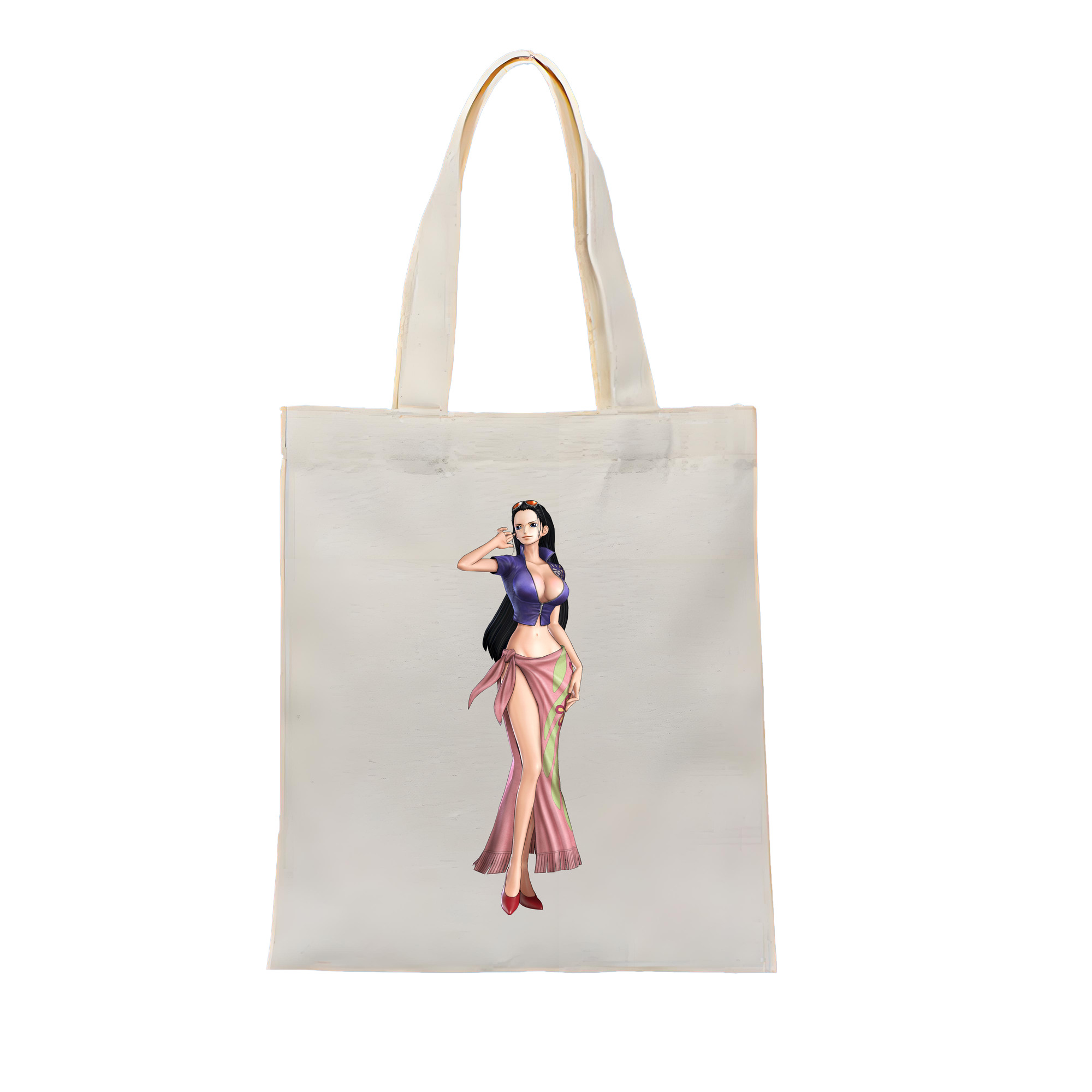 ワンピース ニコ・ロビン ONE PIECE Nico Robin 縦型キャンバス生地手提げバッグ　トートバッグ