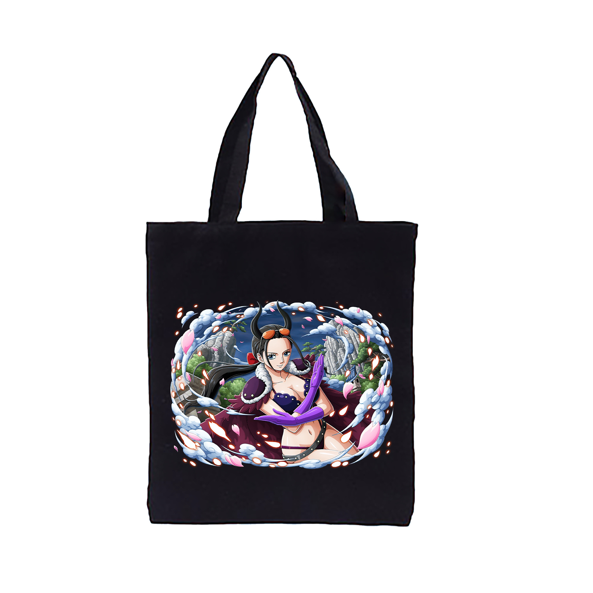 ワンピース ニコ・ロビン ONE PIECE Nico Robin 縦型キャンバス生地手提げバッグ　トートバッグ
