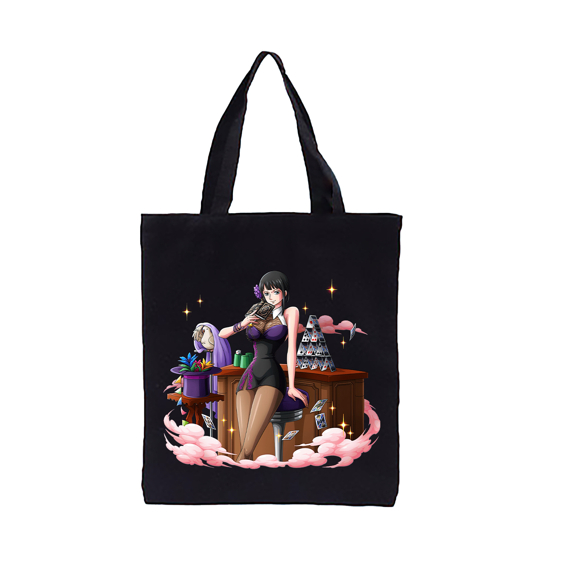 ワンピース ニコ・ロビン ONE PIECE Nico Robin 縦型キャンバス生地手提げバッグ　トートバッグ