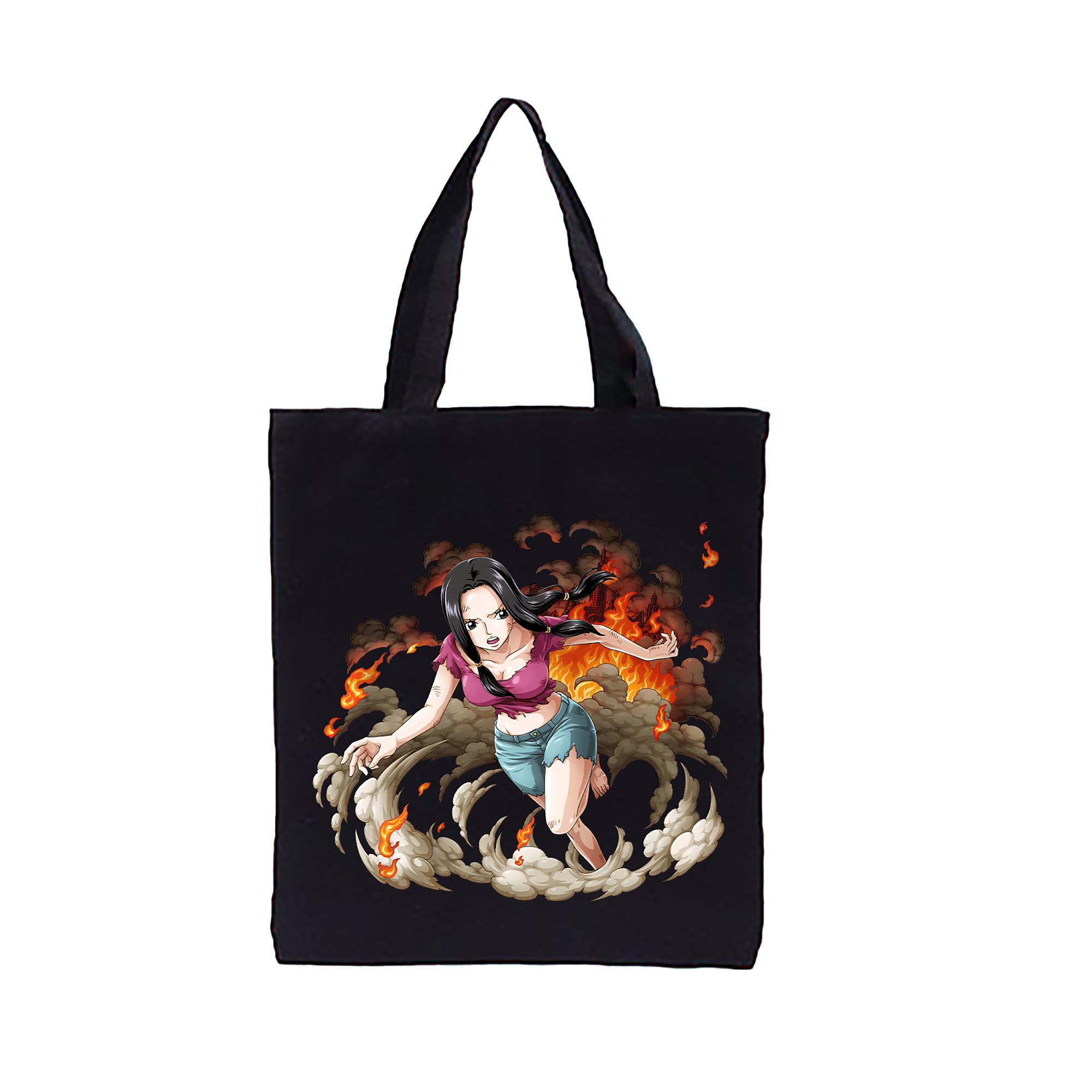 ワンピース ニコ・ロビン ONE PIECE Nico Robin 縦型キャンバス生地手提げバッグ　トートバッグ