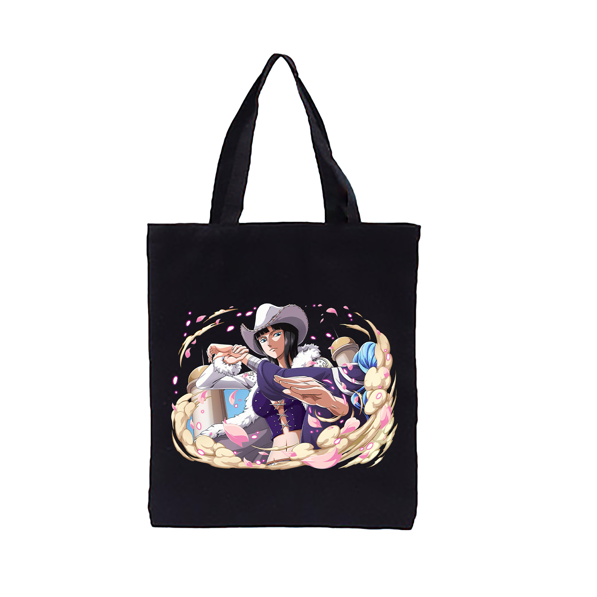 ワンピース ニコ・ロビン ONE PIECE Nico Robin 縦型キャンバス生地手提げバッグ　トートバッグ
