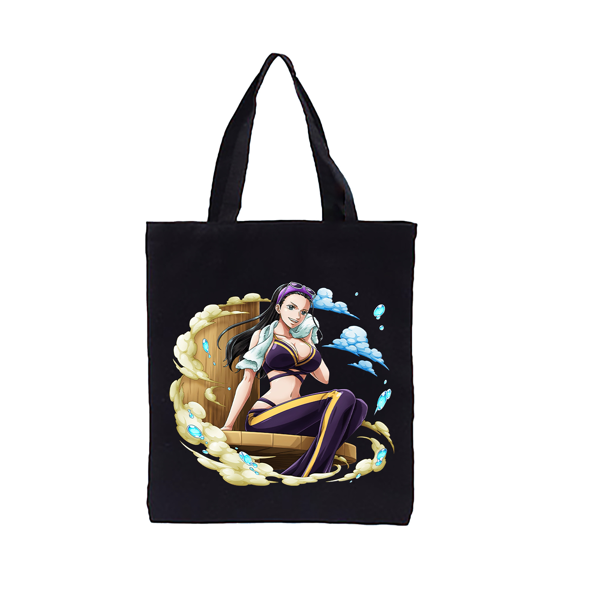 ワンピース ニコ・ロビン ONE PIECE Nico Robin 縦型キャンバス生地手提げバッグ　トートバッグ