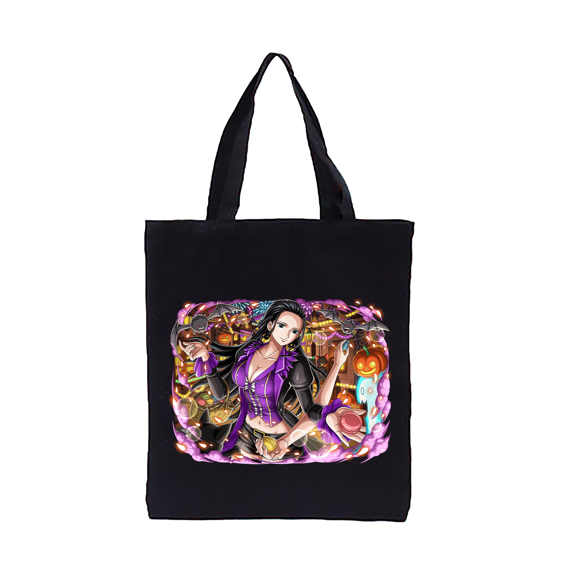 ワンピース ニコ・ロビン ONE PIECE Nico Robin 縦型キャンバス生地手提げバッグ　トートバッグ