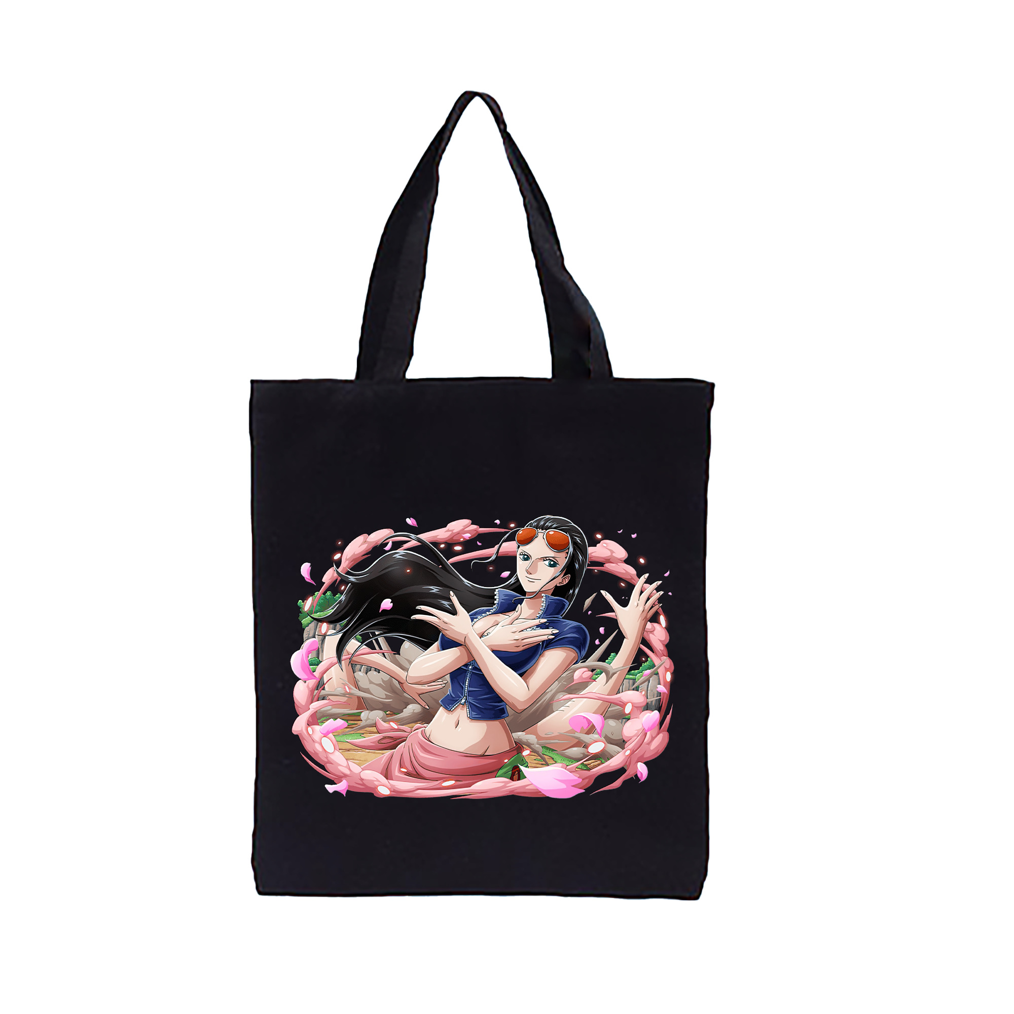 ワンピース ニコ・ロビン ONE PIECE Nico Robin 縦型キャンバス生地手提げバッグ　トートバッグ