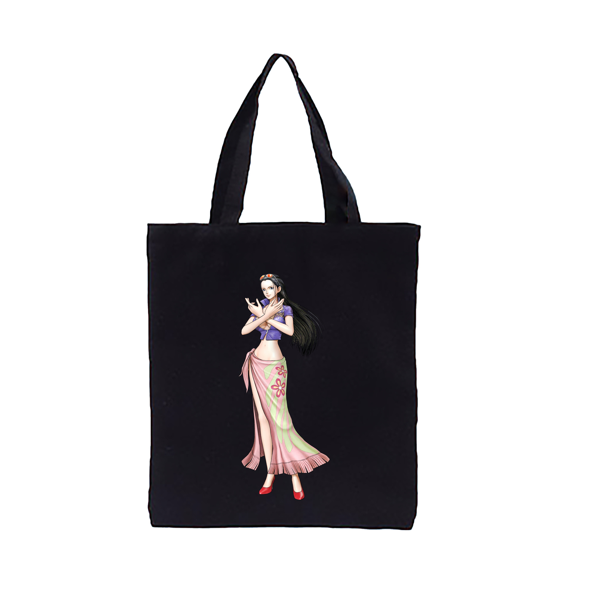 ワンピース ニコ・ロビン ONE PIECE Nico Robin 縦型キャンバス生地手提げバッグ　トートバッグ