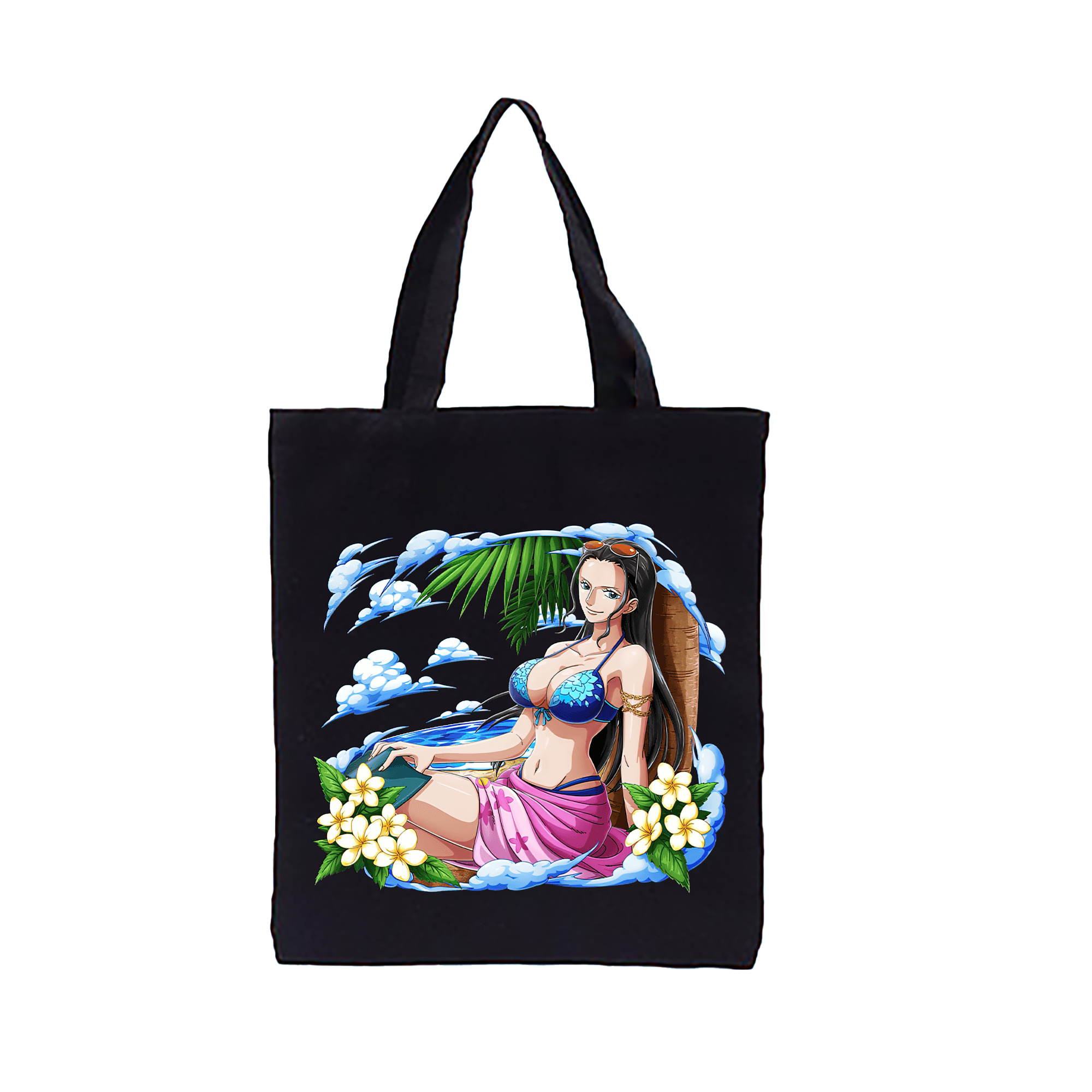 ワンピース ニコ・ロビン ONE PIECE Nico Robin 縦型キャンバス生地手提げバッグ　トートバッグ