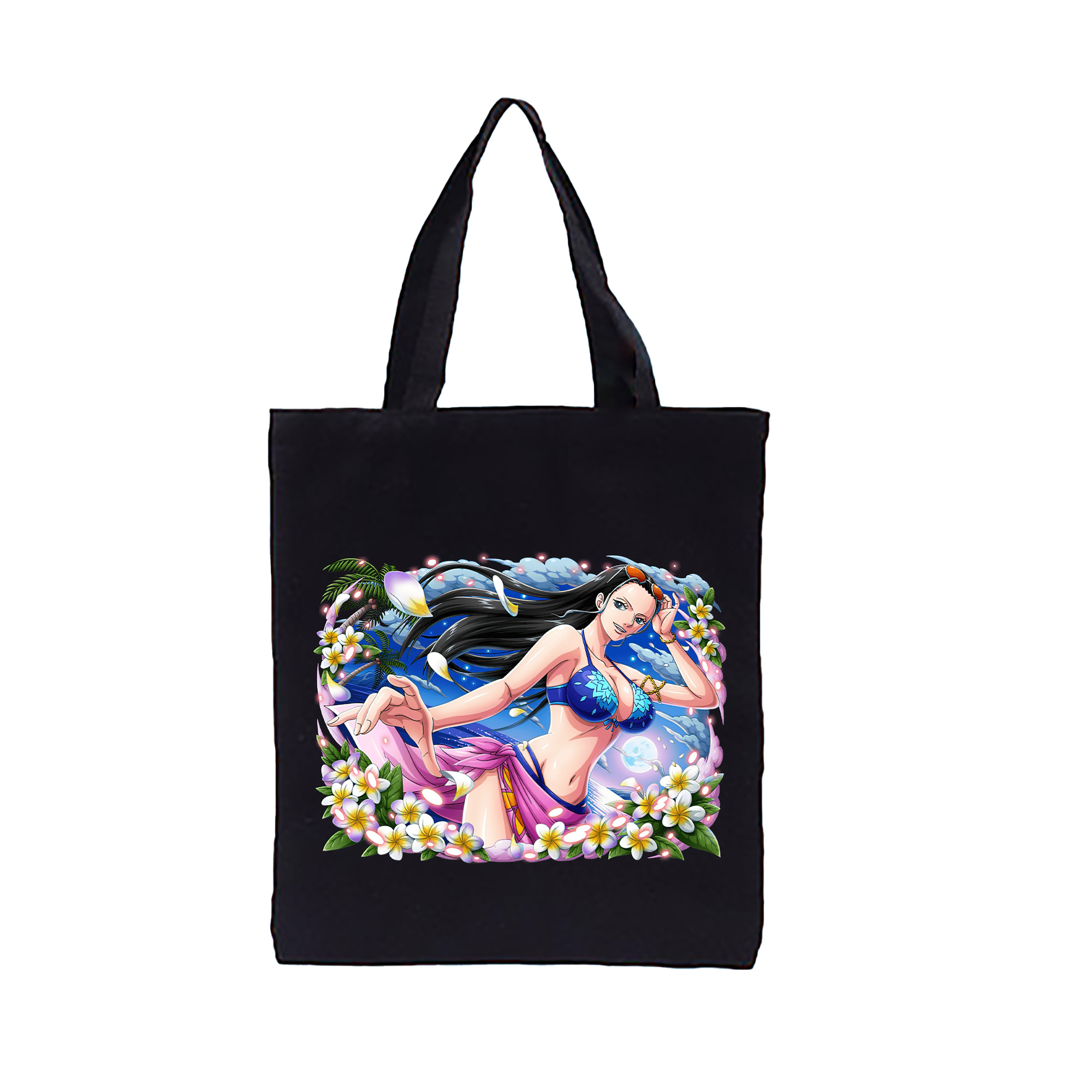 ワンピース ニコ・ロビン ONE PIECE Nico Robin 縦型キャンバス生地手提げバッグ　トートバッグ