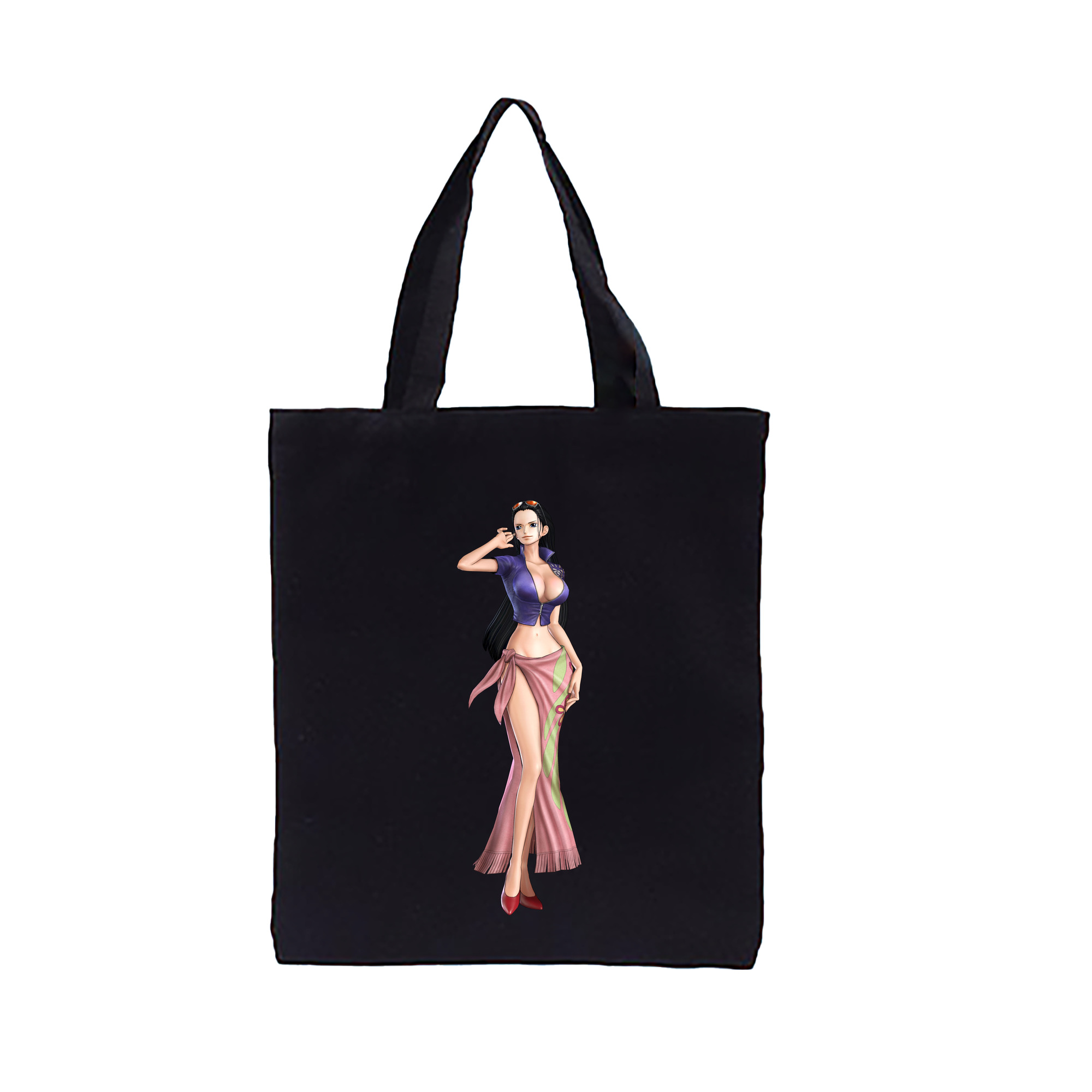 ワンピース ニコ・ロビン ONE PIECE Nico Robin 縦型キャンバス生地手提げバッグ　トートバッグ
