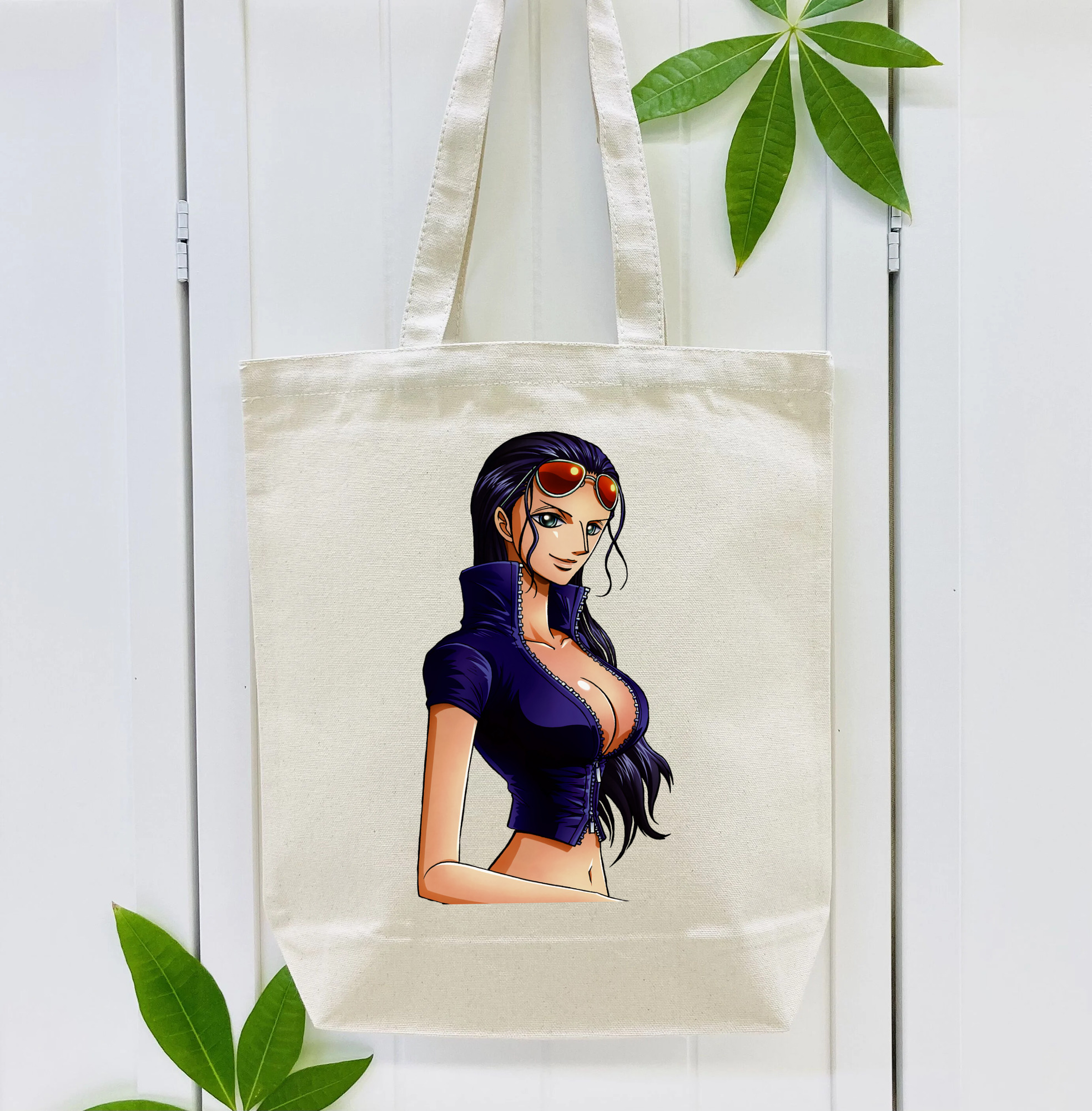 ワンピース ニコ・ロビン ONE PIECE Nico Robin 縦型キャンバス生地手提げバッグ　トートバッグ