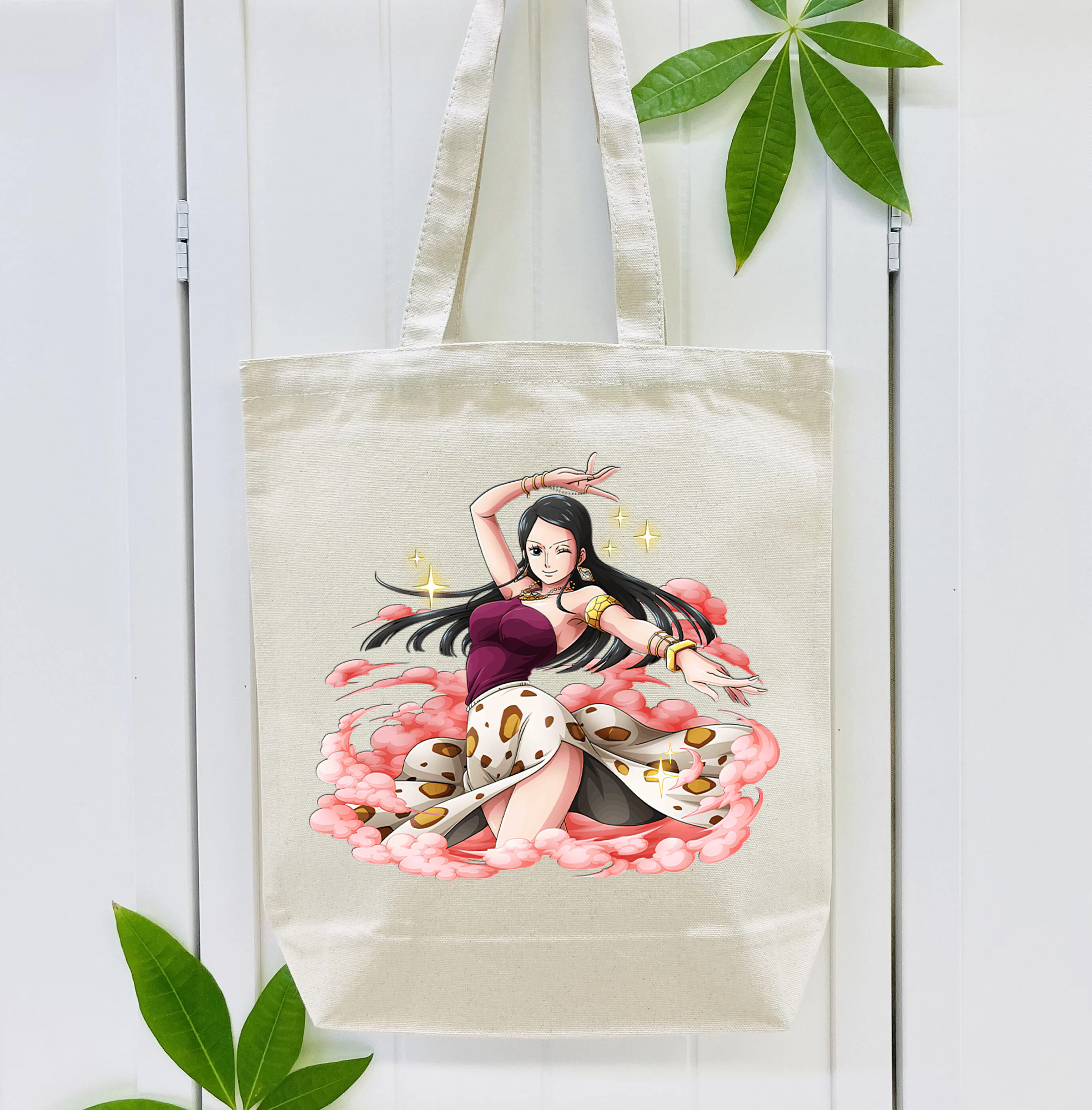 ワンピース ニコ・ロビン ONE PIECE Nico Robin 縦型キャンバス生地手提げバッグ　トートバッグ