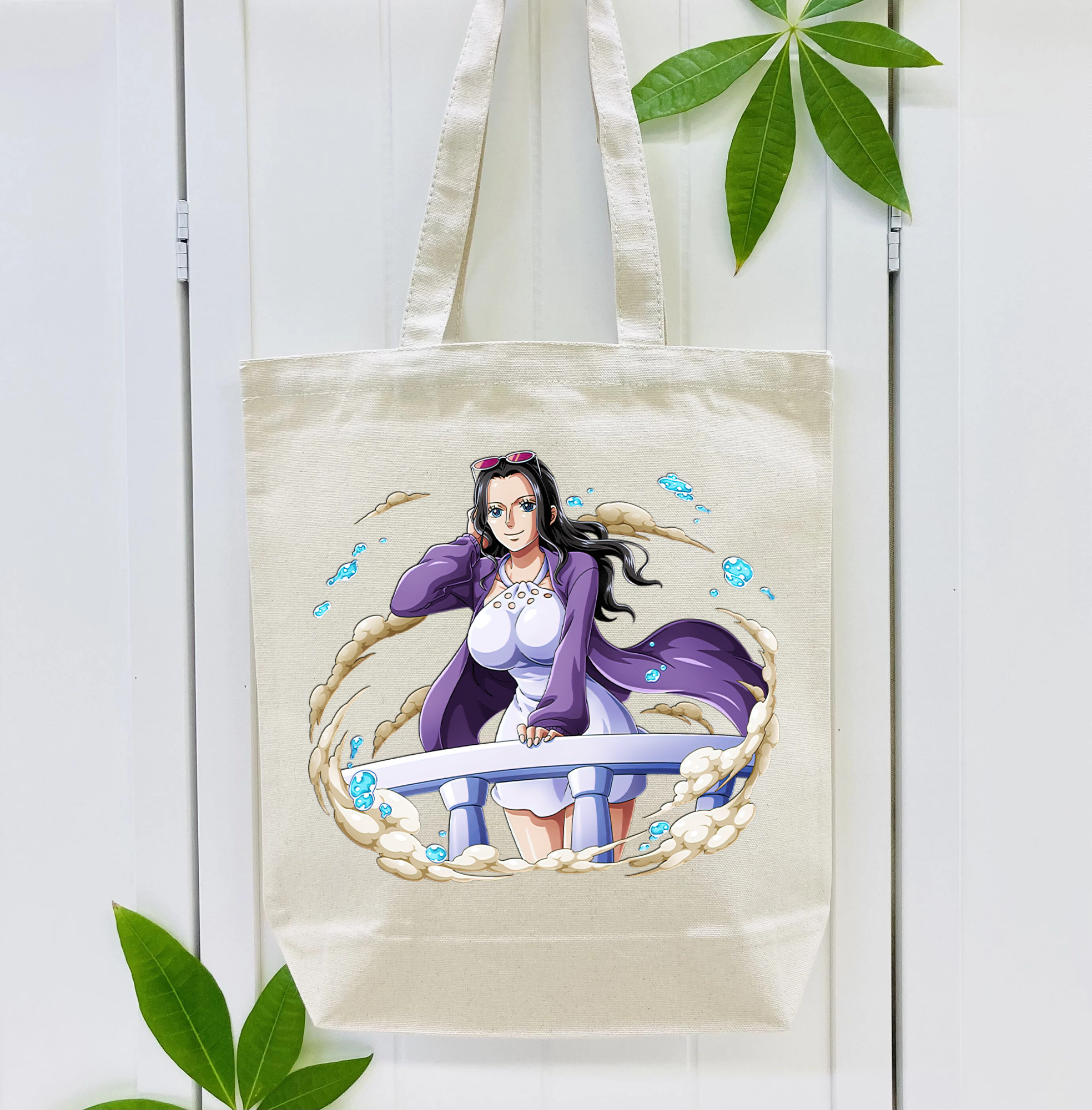 ワンピース ニコ・ロビン ONE PIECE Nico Robin 縦型キャンバス生地手提げバッグ　トートバッグ