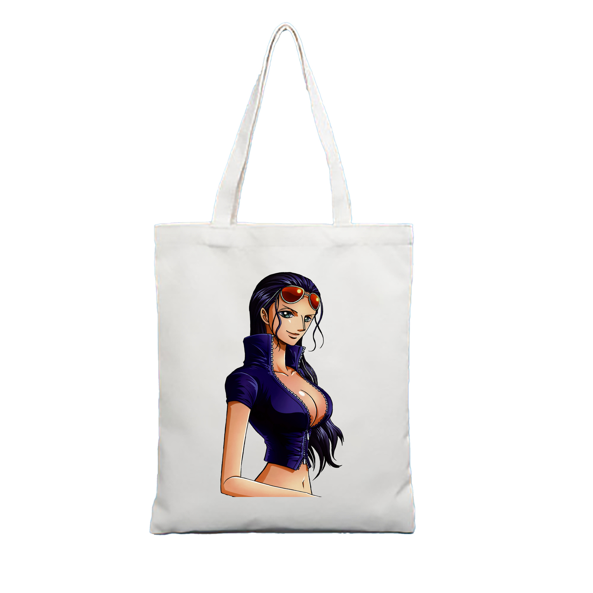 ワンピース ニコ・ロビン ONE PIECE Nico Robin 縦型キャンバス生地手提げバッグ　トートバッグ