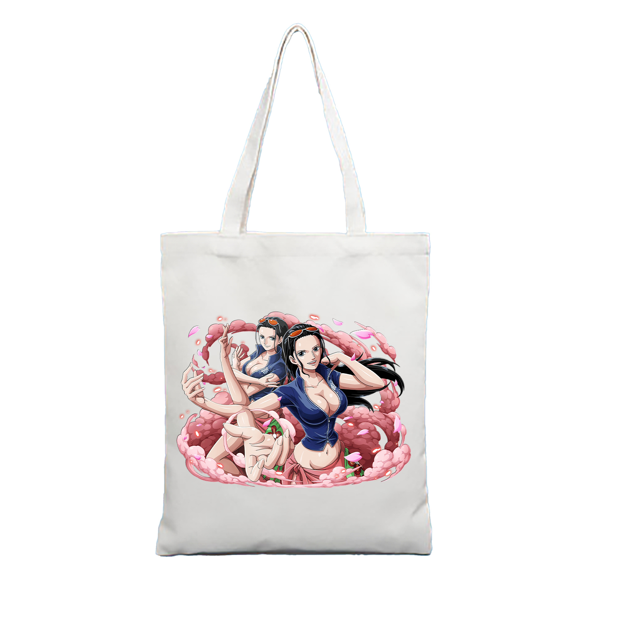 ワンピース ニコ・ロビン ONE PIECE Nico Robin 縦型キャンバス生地手提げバッグ　トートバッグ