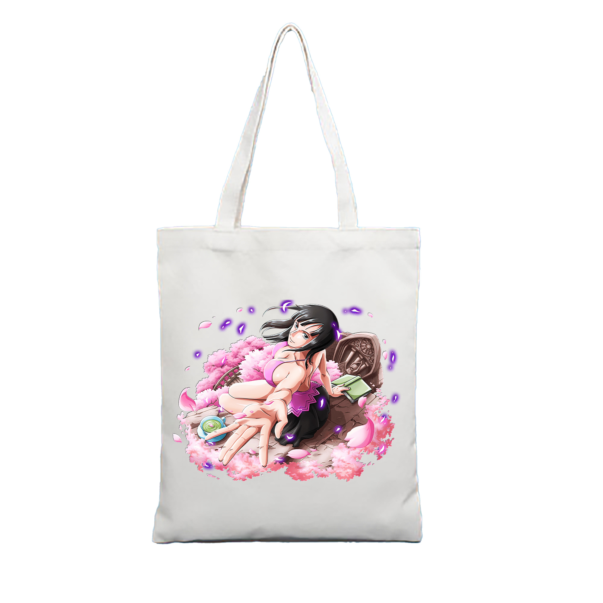 （画像用） ワンピース ニコ・ロビン ONE PIECE Nico Robin 縦型キャンバス生地手提げバッグ　トートバッグ