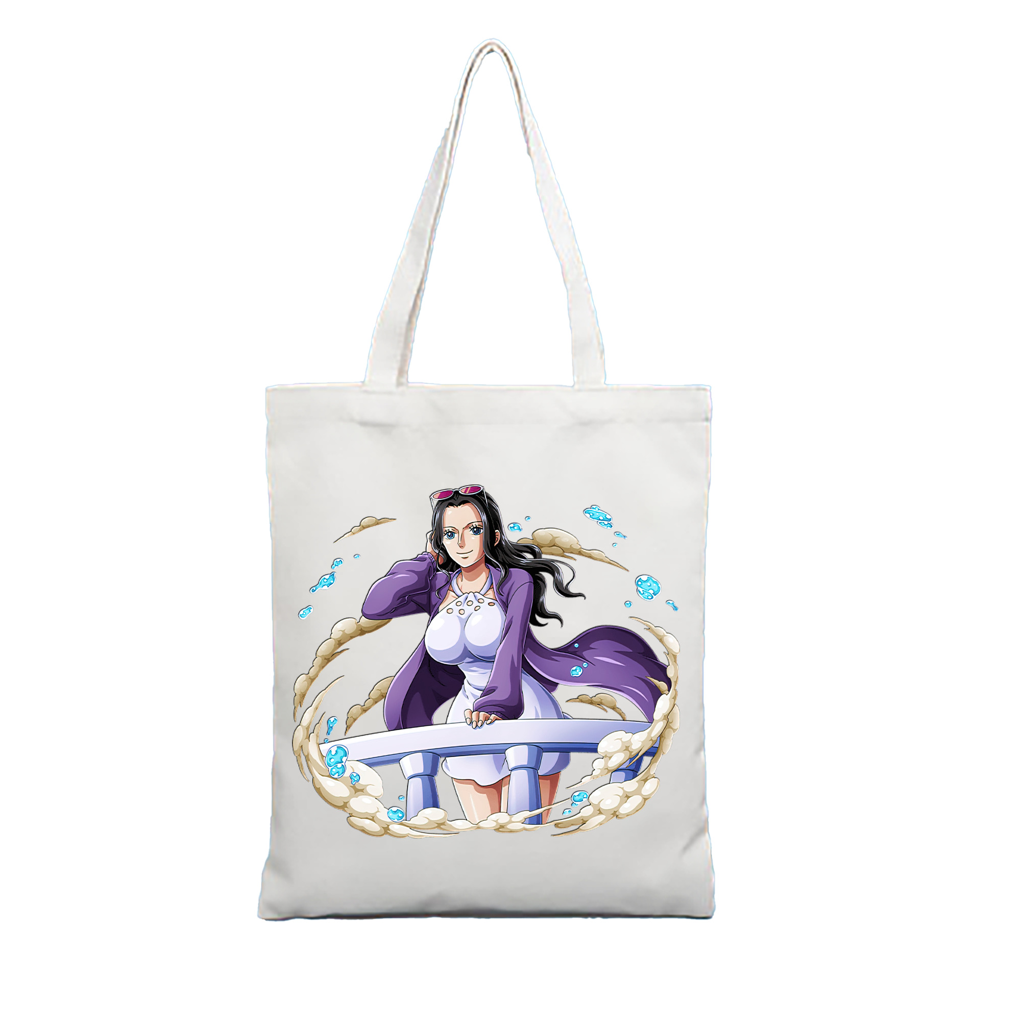 ワンピース ニコ・ロビン ONE PIECE Nico Robin 縦型キャンバス生地手提げバッグ　トートバッグ