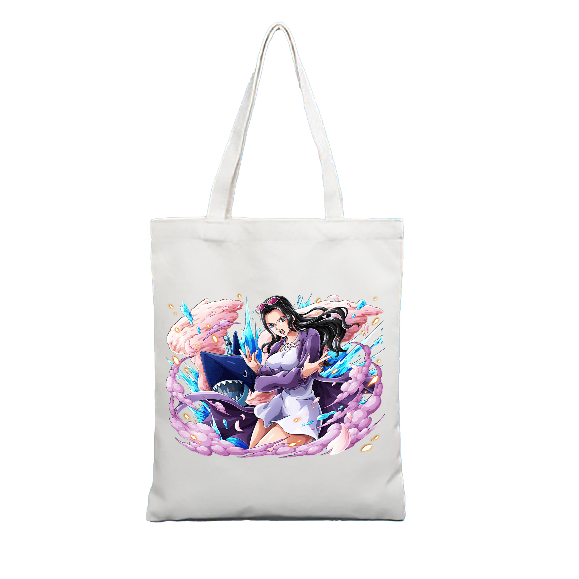 ワンピース ニコ・ロビン ONE PIECE Nico Robin 縦型キャンバス生地手提げバッグ　トートバッグ