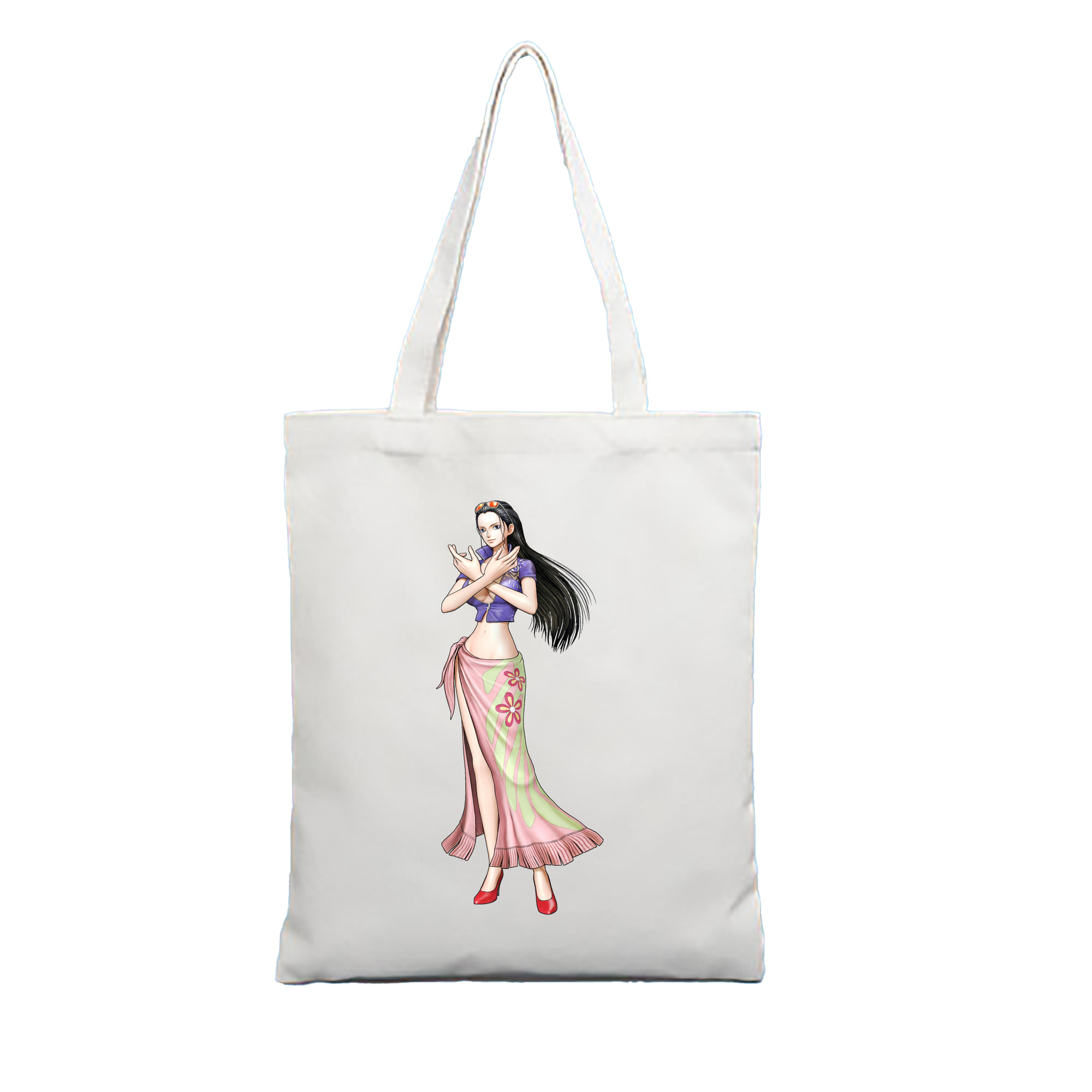 ワンピース ニコ・ロビン ONE PIECE Nico Robin 縦型キャンバス生地手提げバッグ　トートバッグ