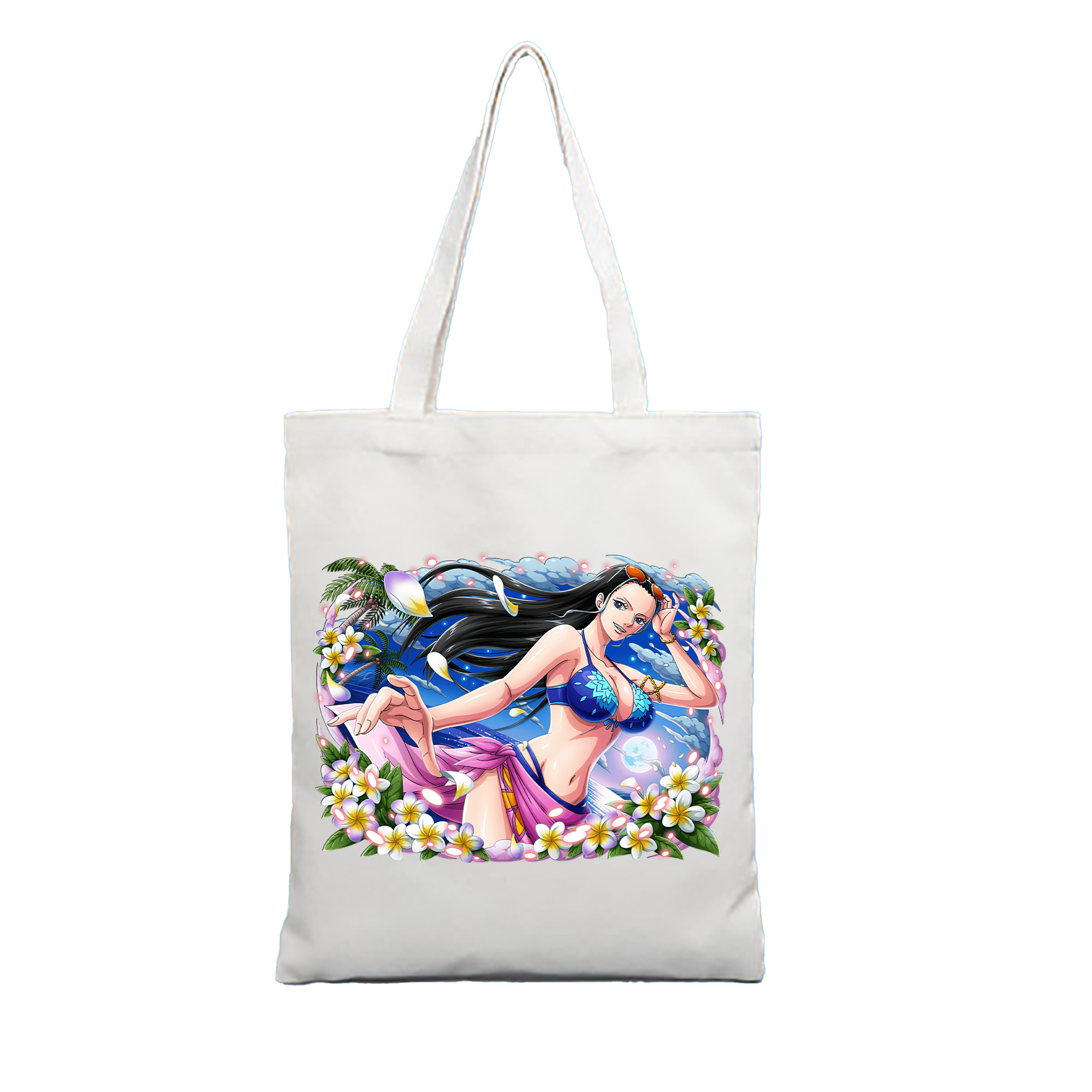 ワンピース ニコ・ロビン ONE PIECE Nico Robin 縦型キャンバス生地手提げバッグ　トートバッグ