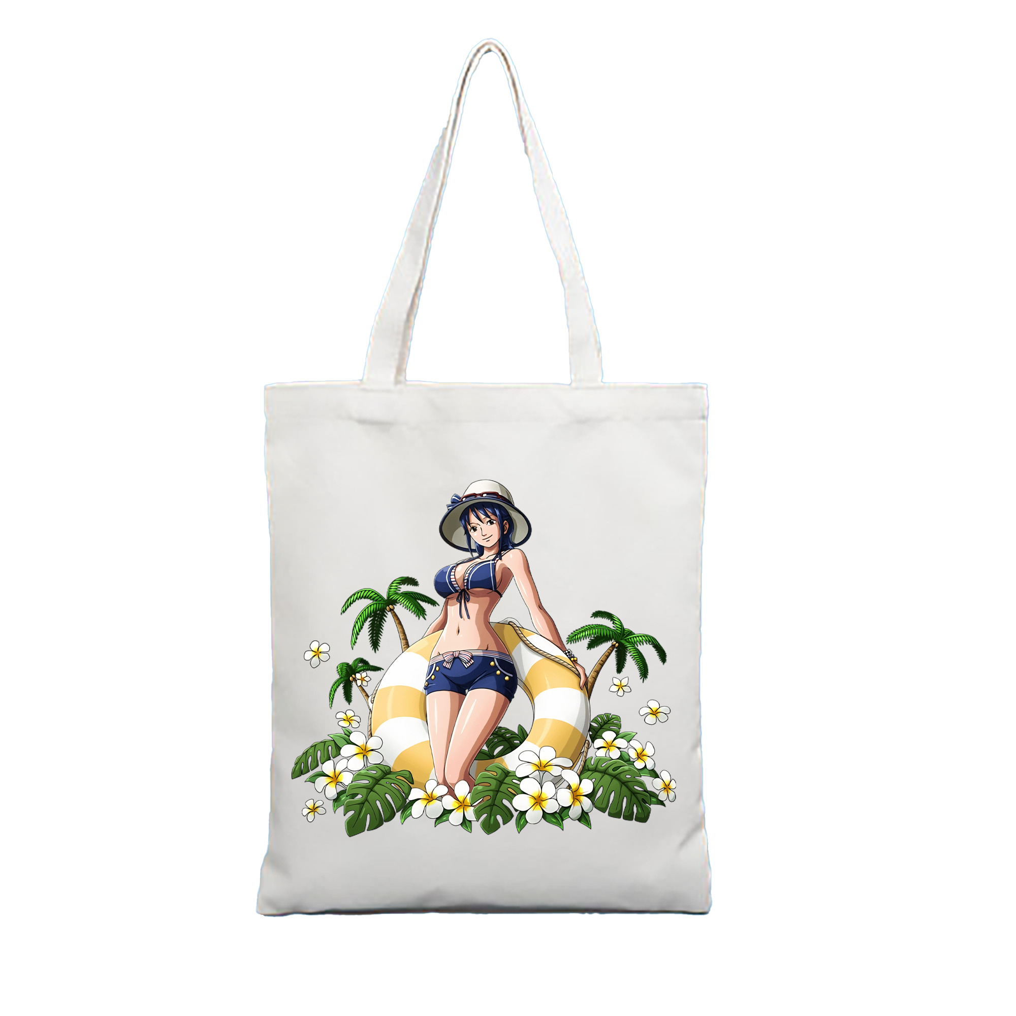 ワンピース ニコ・ロビン ONE PIECE Nico Robin 縦型キャンバス生地手提げバッグ　トートバッグ