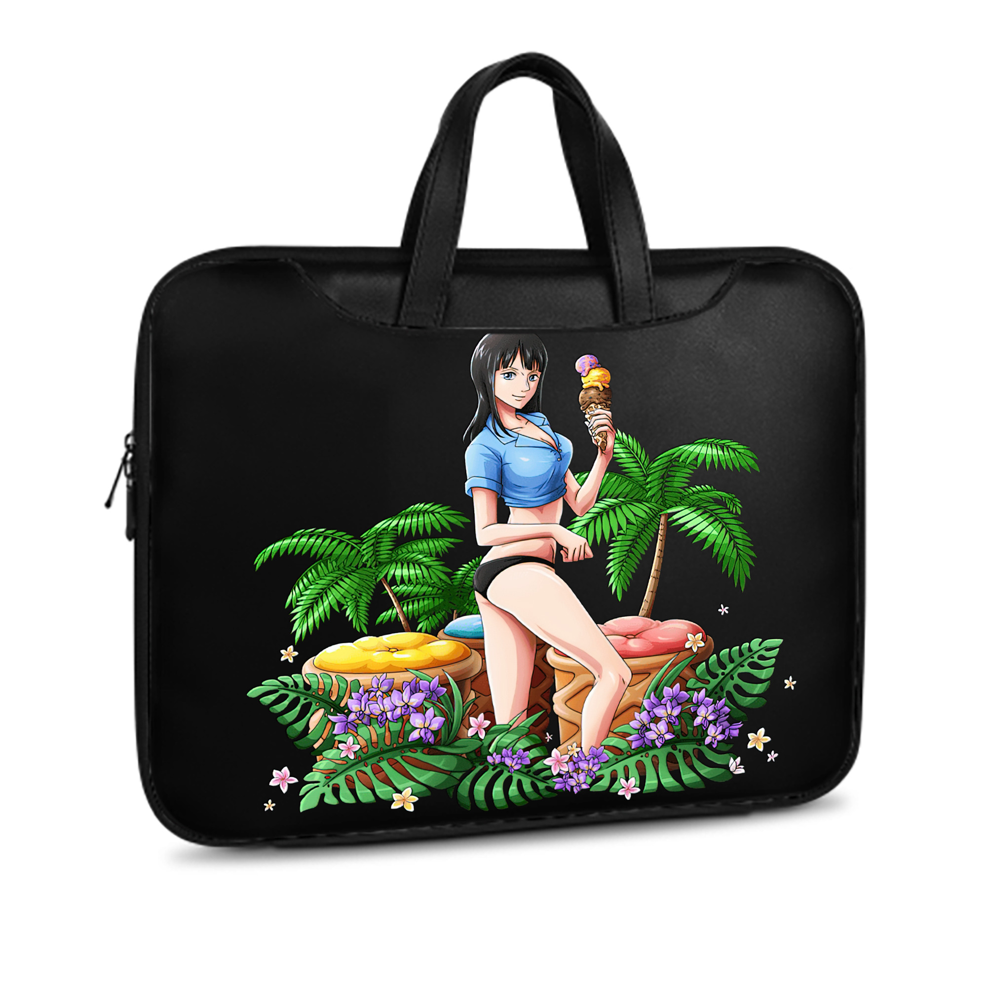 ワンピース ニコ・ロビン ONE PIECE Nico Robin レザーラップトップバッグ　ノートパソコンケース