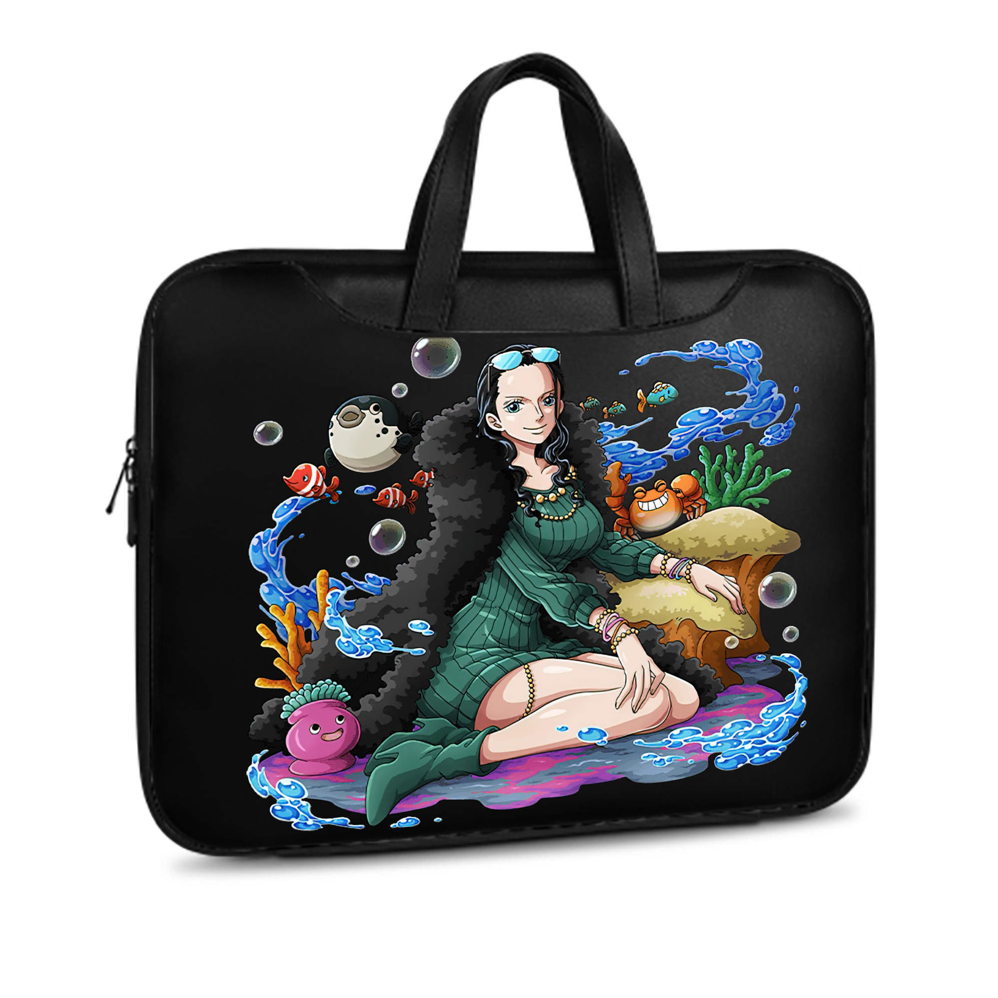 ワンピース ニコ・ロビン ONE PIECE Nico Robin レザーラップトップバッグ　ノートパソコンケース