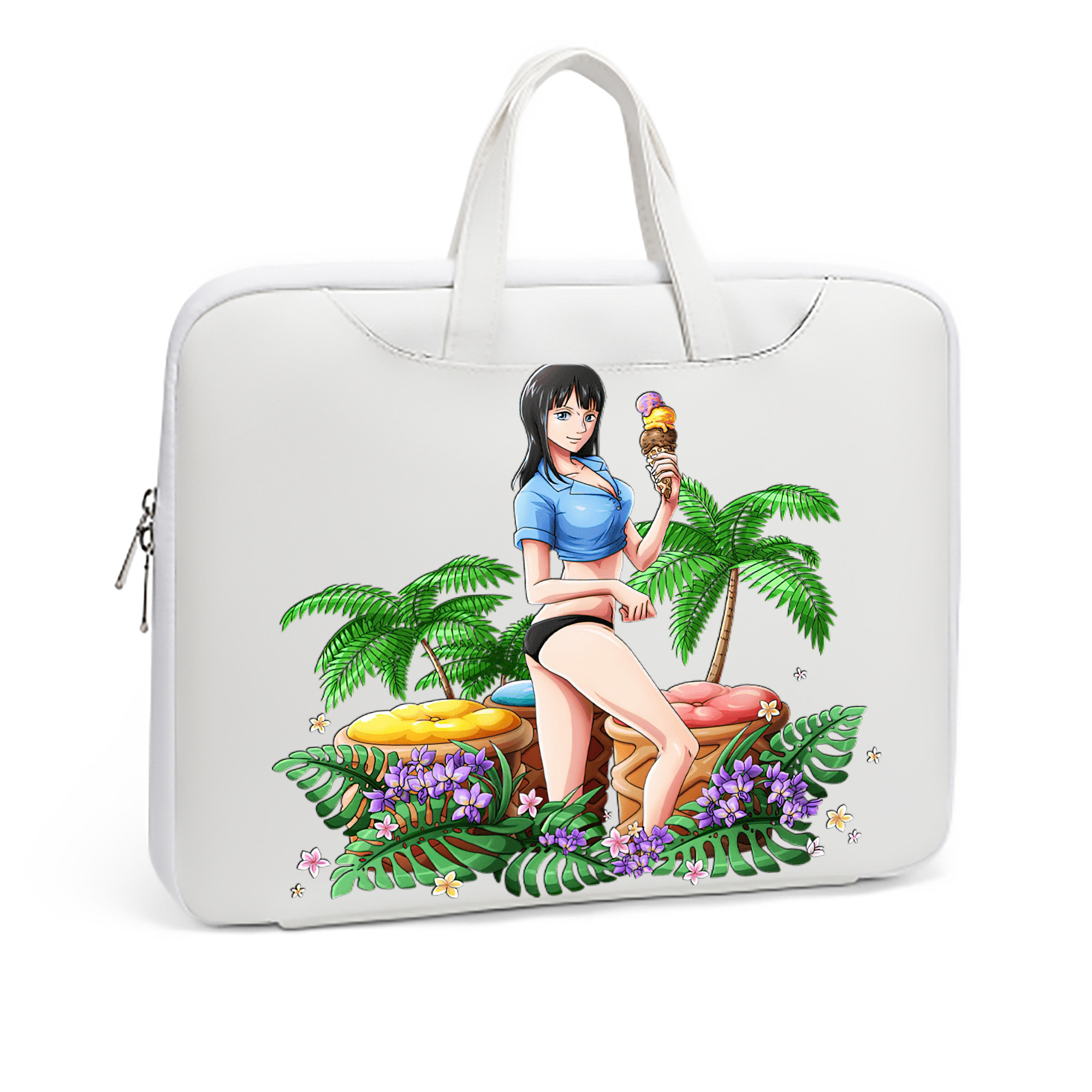 ワンピース ニコ・ロビン ONE PIECE Nico Robin レザーラップトップバッグ　ノートパソコンケース