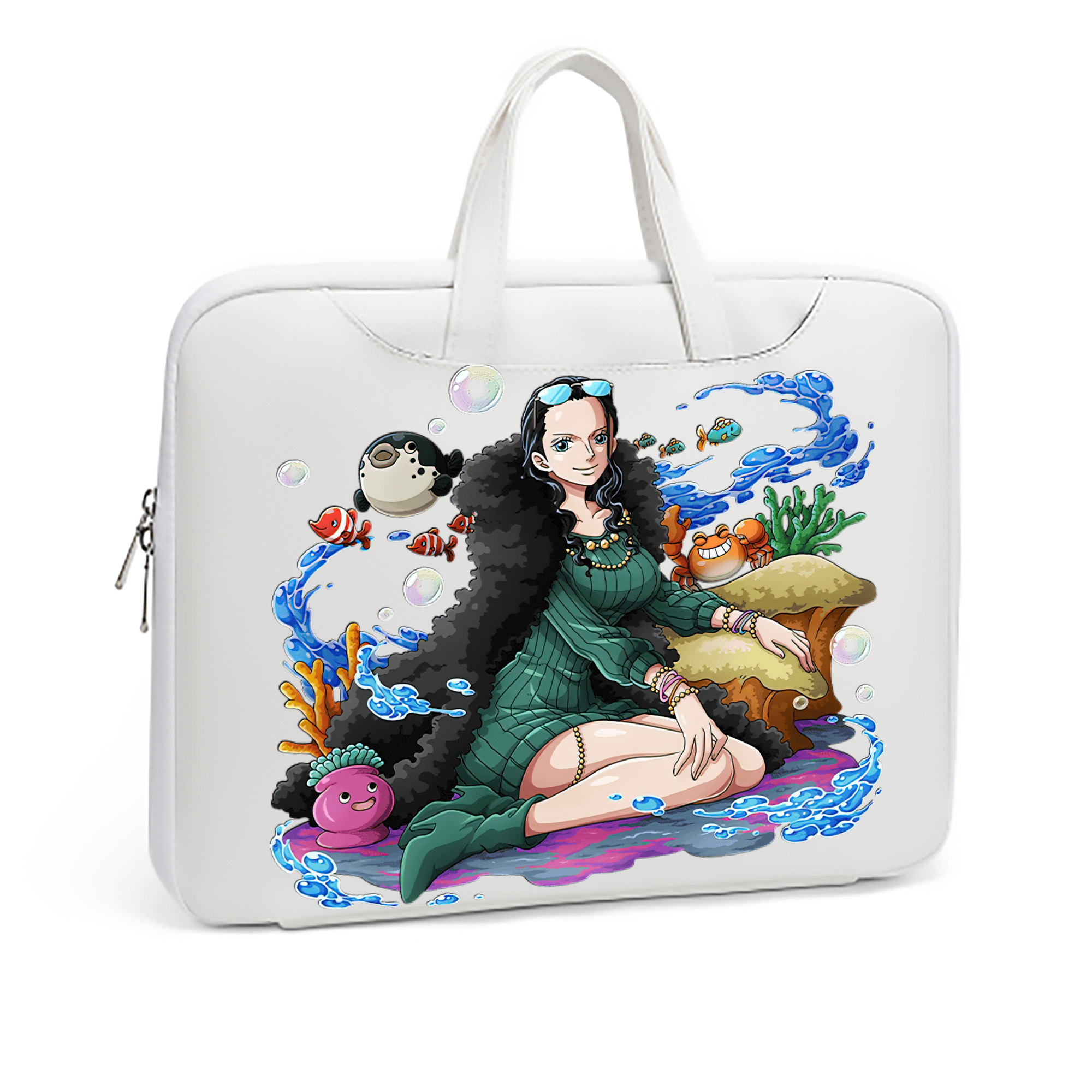 ワンピース ニコ・ロビン ONE PIECE Nico Robin レザーラップトップバッグ　ノートパソコンケース