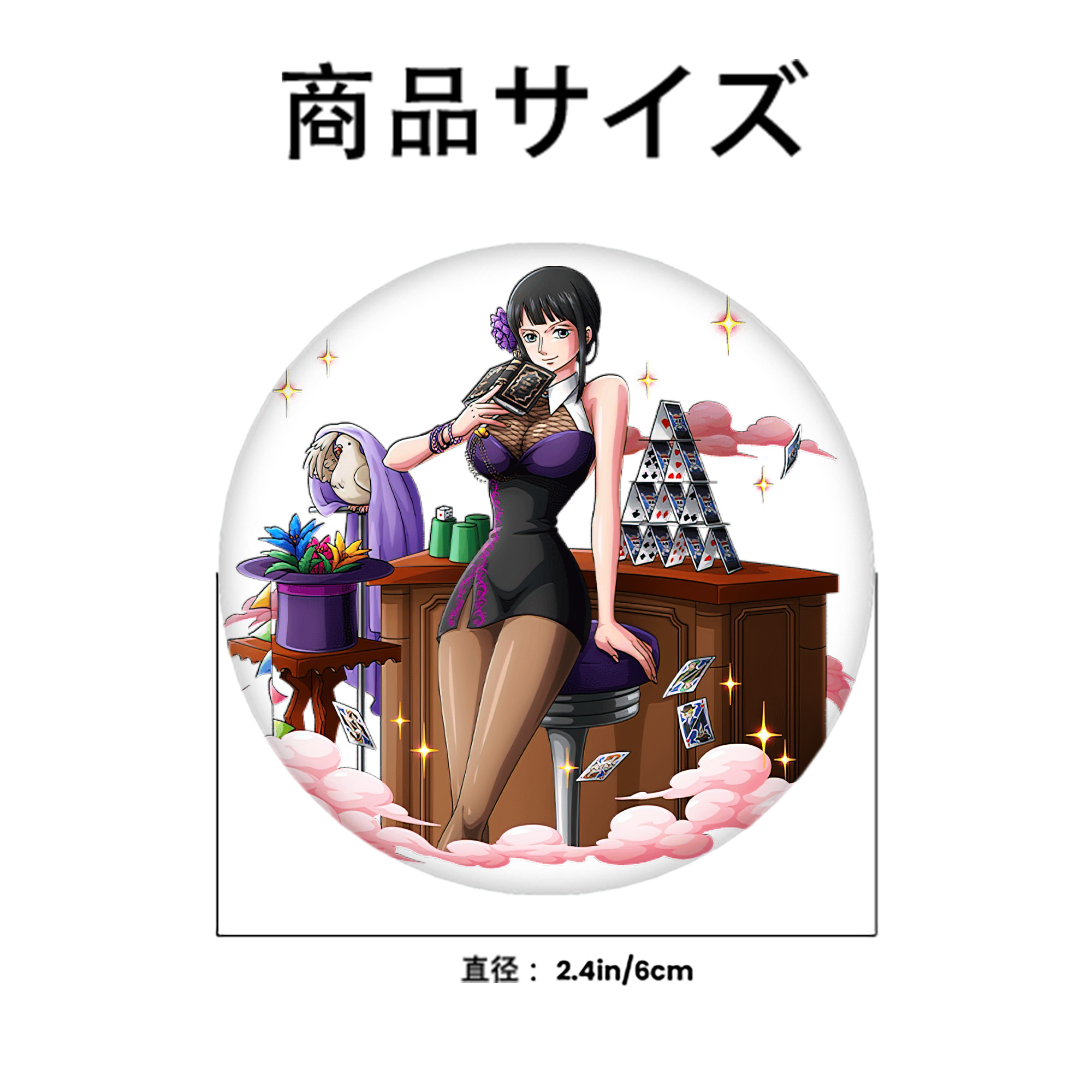 ワンピース ニコ・ロビン ONE PIECE Nico Robin 6cm 缶バッジ 複数セット