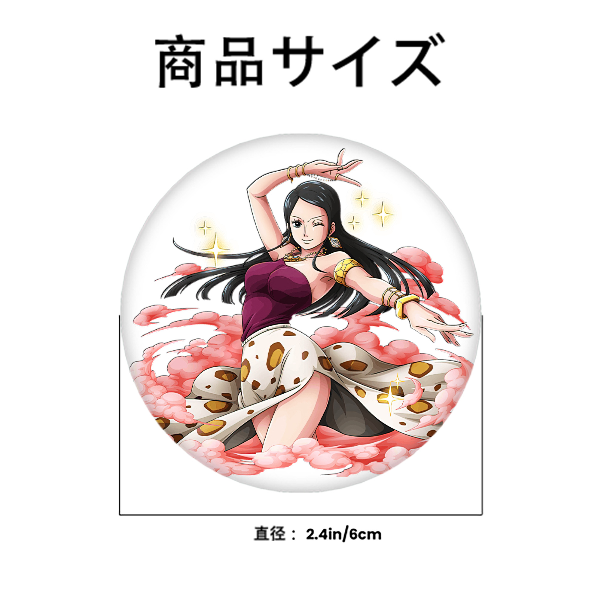 ワンピース ニコ・ロビン ONE PIECE Nico Robin 6cm 缶バッジ 複数セット