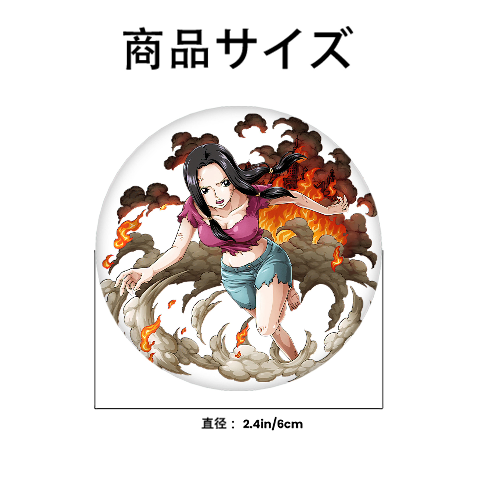 ワンピース ニコ・ロビン ONE PIECE Nico Robin 6cm 缶バッジ 複数セット