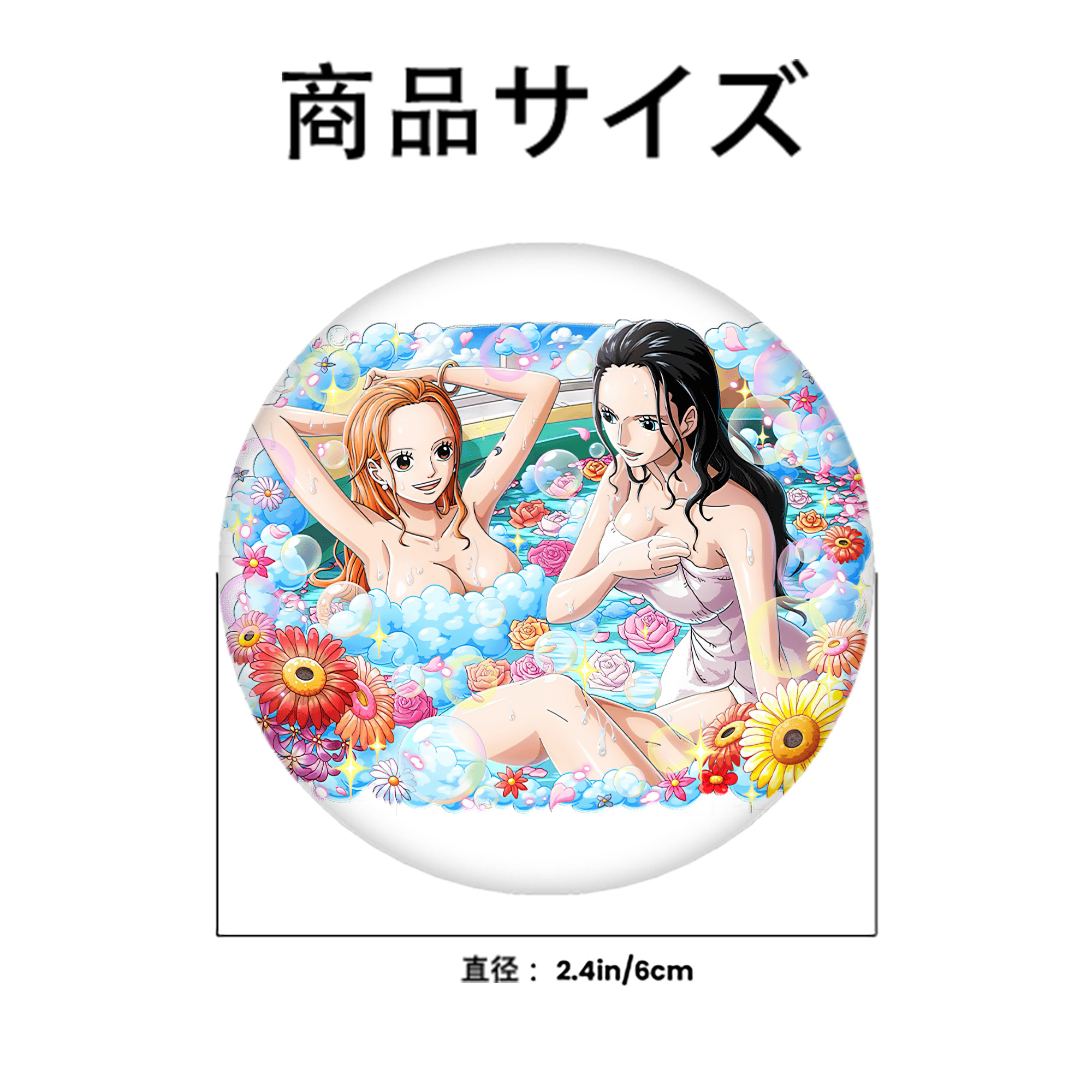 ワンピース ニコ・ロビン ONE PIECE Nico Robin 6cm 缶バッジ 複数セット
