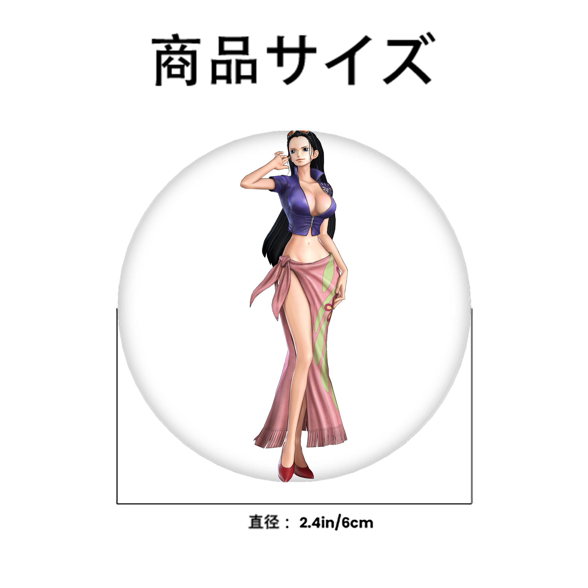 ワンピース ニコ・ロビン ONE PIECE Nico Robin 6cm 缶バッジ 複数セット