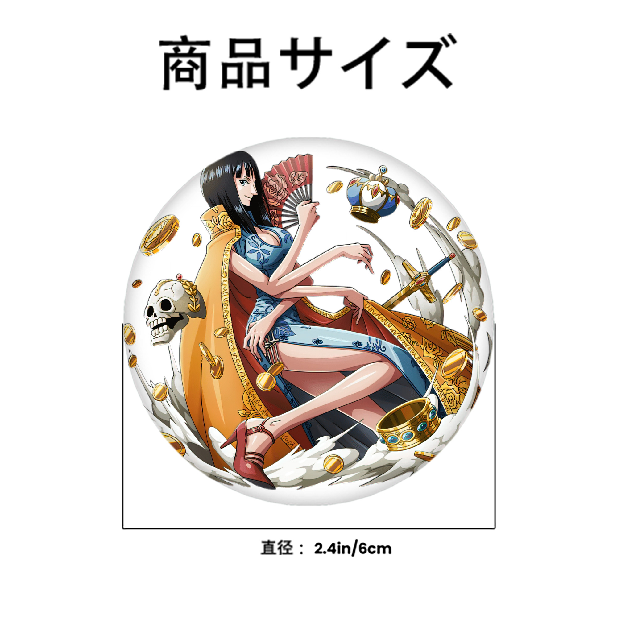 ワンピース ニコ・ロビン ONE PIECE Nico Robin 6cm 缶バッジ 複数セット