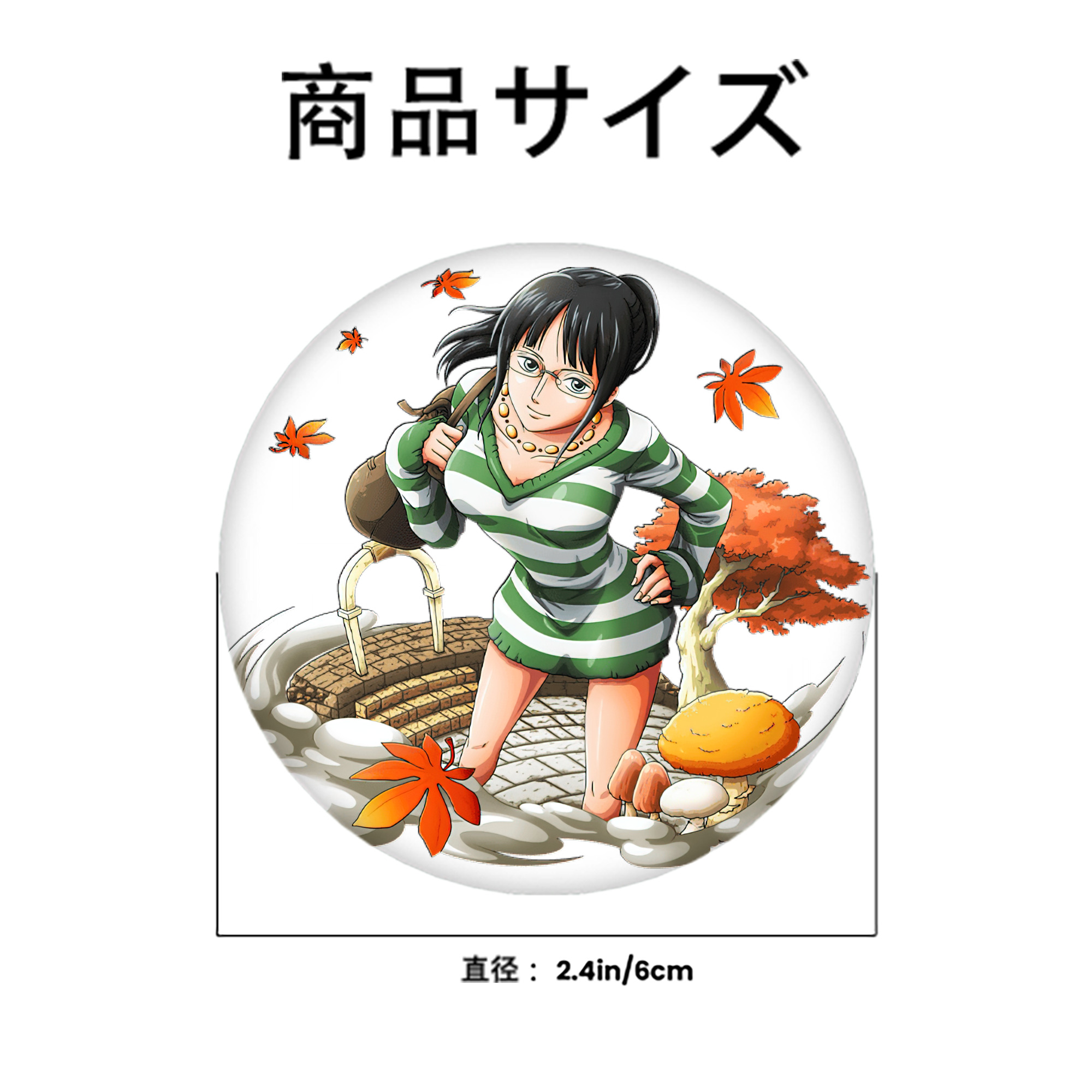 ワンピース ニコ・ロビン ONE PIECE Nico Robin 6cm 缶バッジ 複数セット