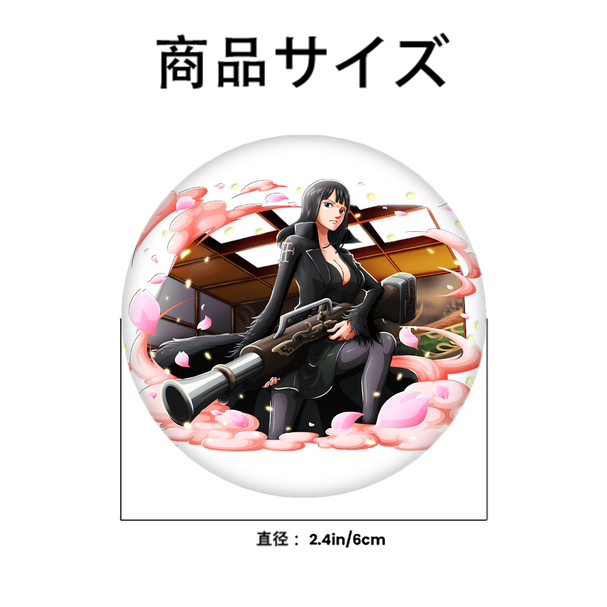 ワンピース ニコ・ロビン ONE PIECE Nico Robin 6cm 缶バッジ 複数セット