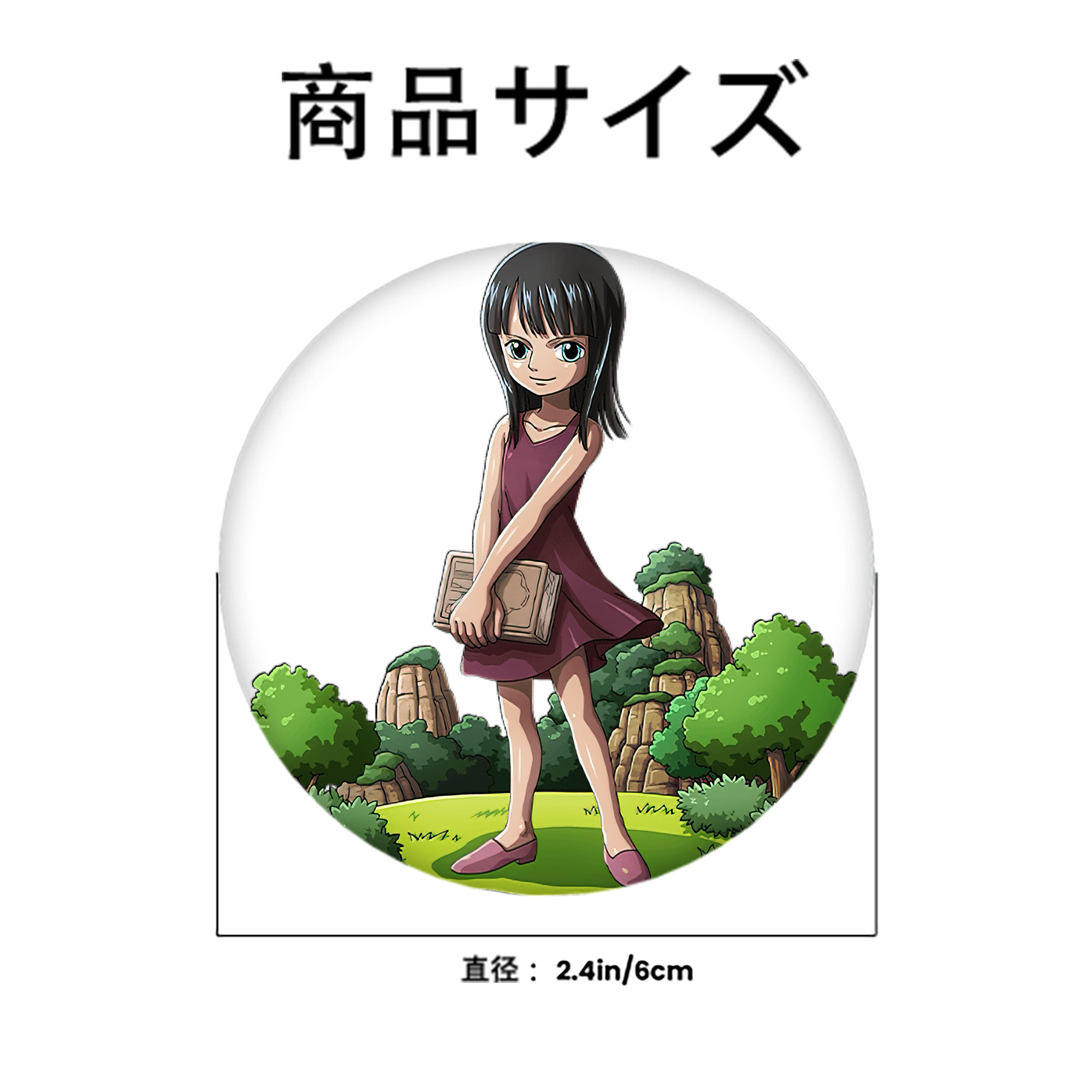 ワンピース ニコ・ロビン ONE PIECE Nico Robin 6cm 缶バッジ 複数セット